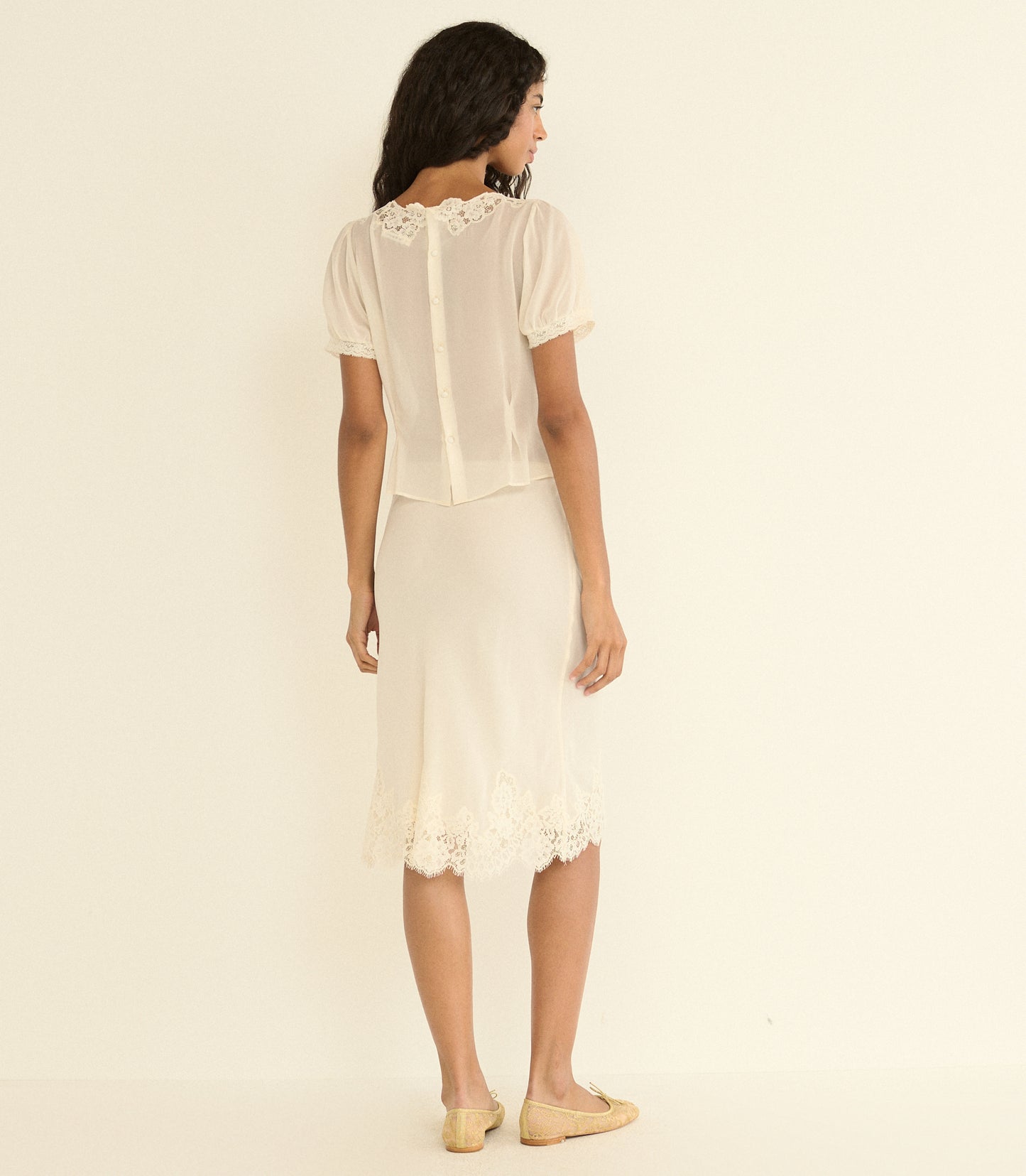 ELOWETTE SKIRT -- SEA SALT