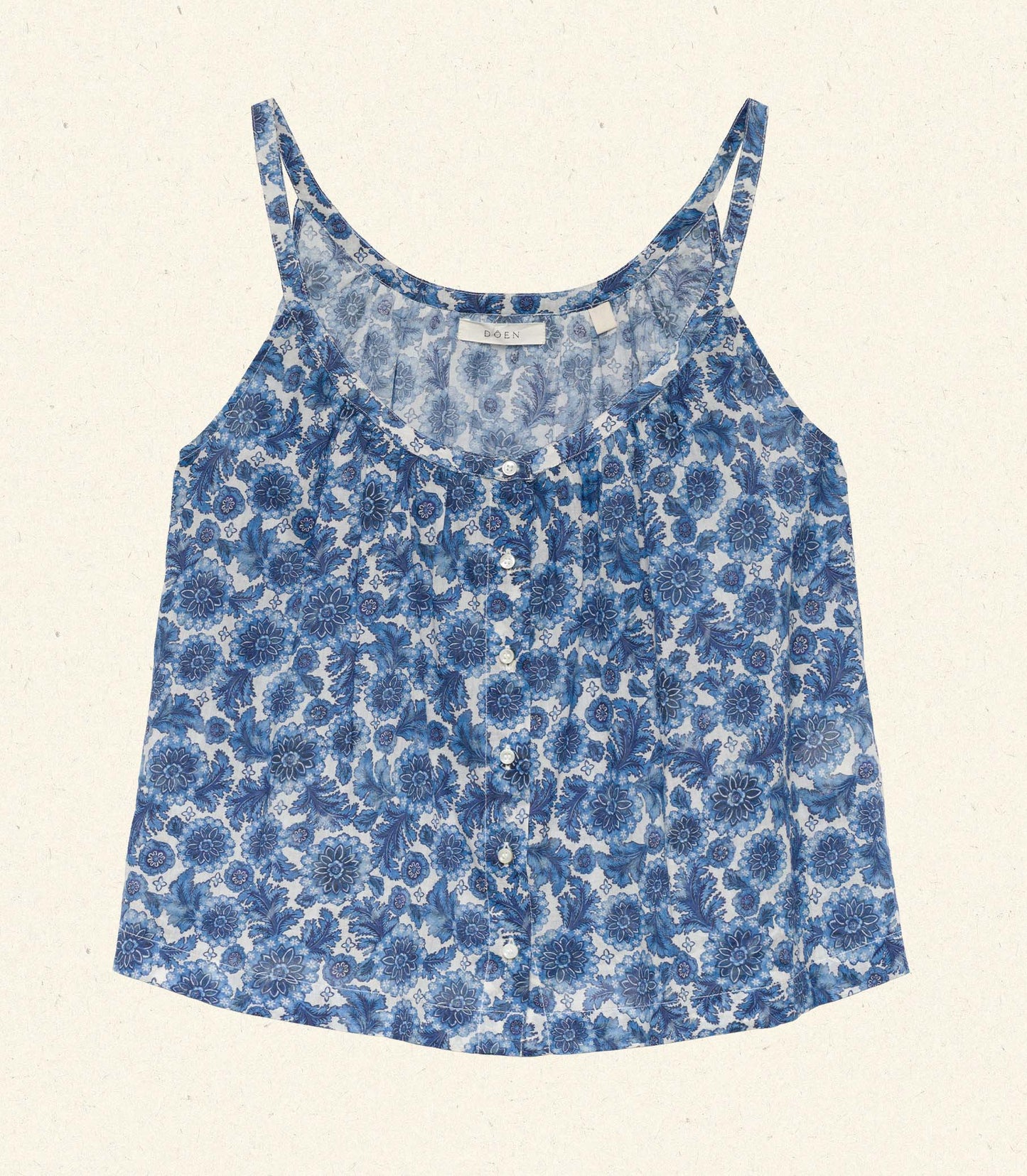 HMD -- NALINA TOP -- BLEU SOLEIL FLEURIT