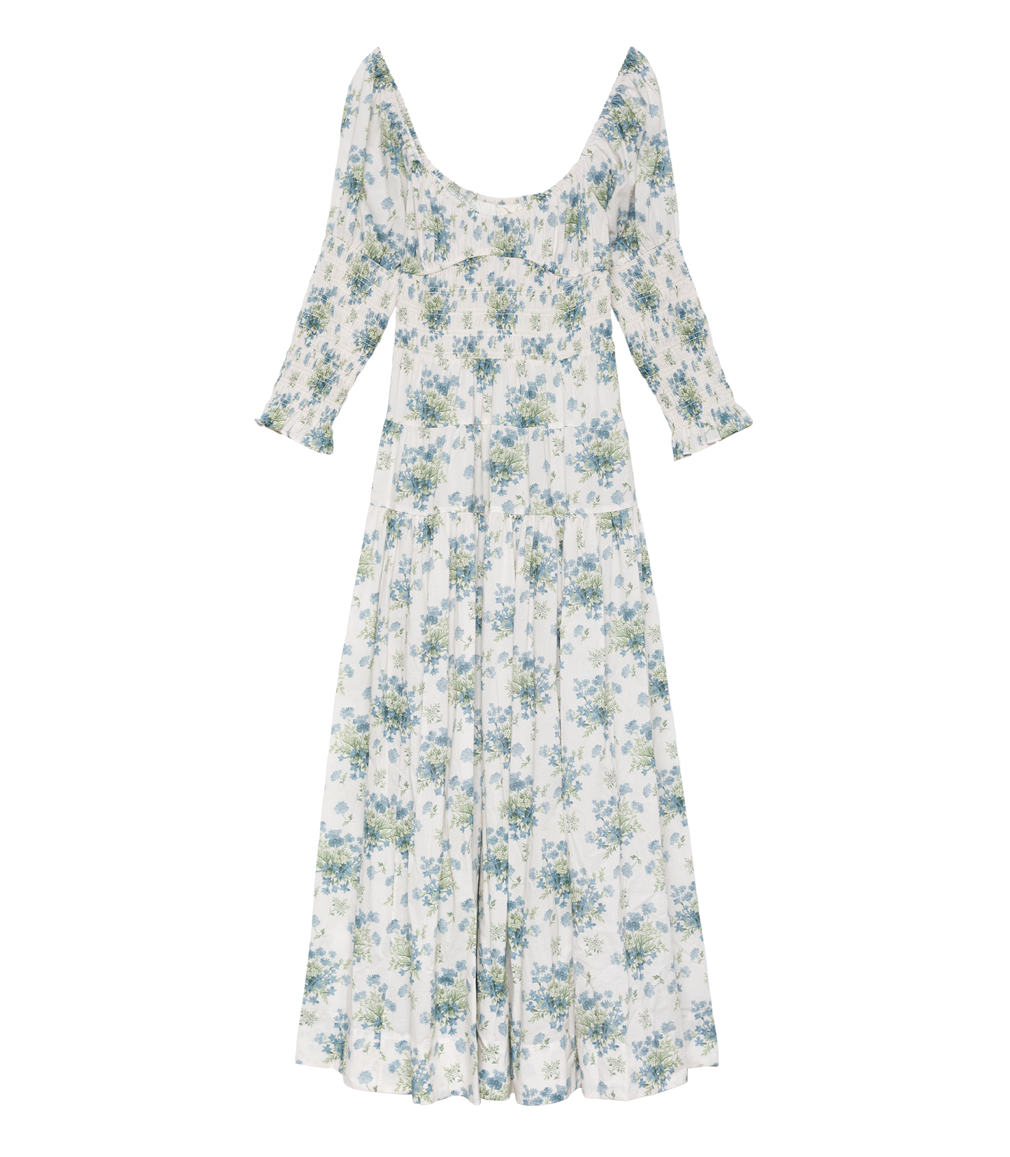SERAPHINA DRESS -- CREME LANTANA FLORAL