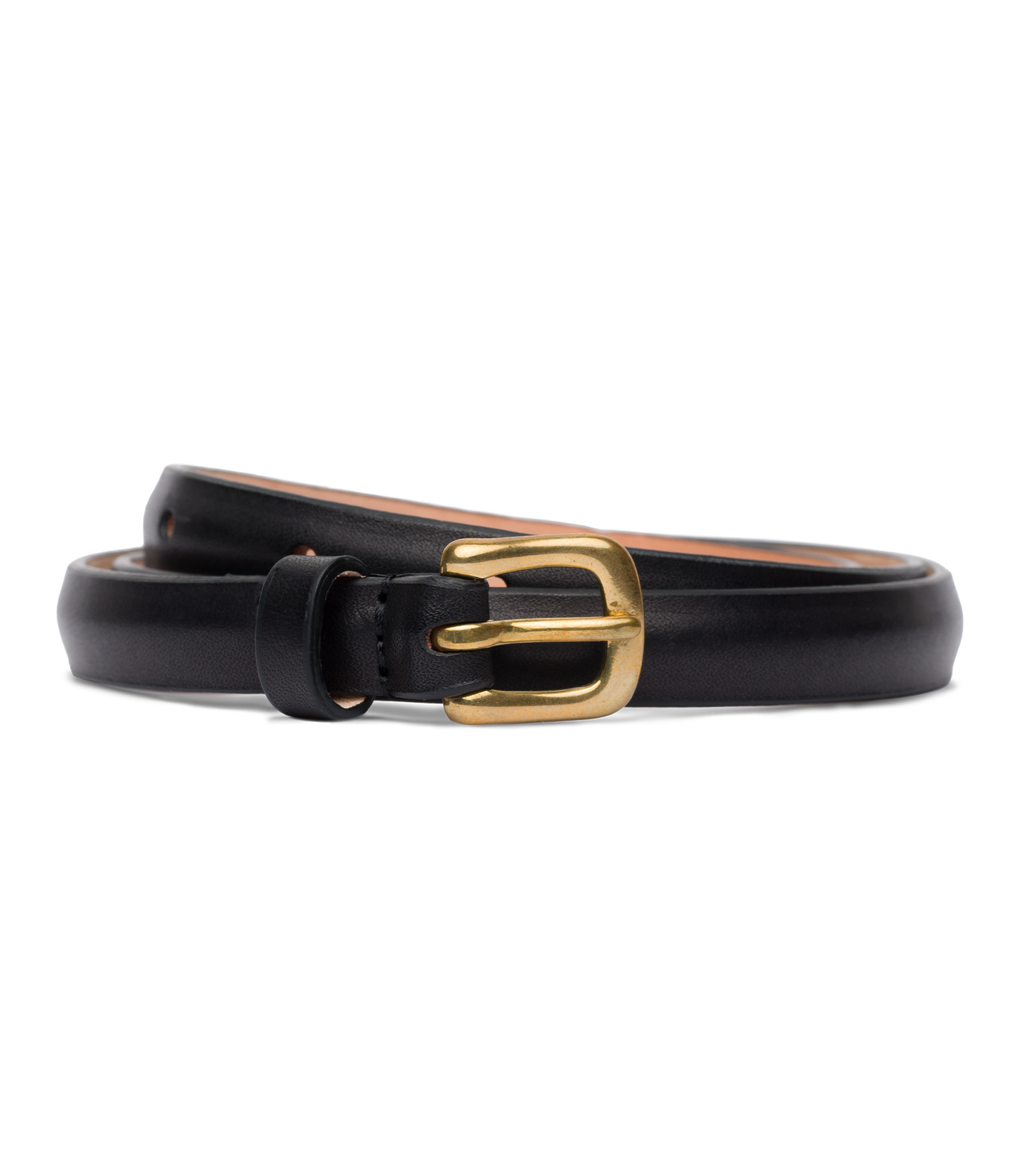 ZAZA BELT -- BLACK LEATHER