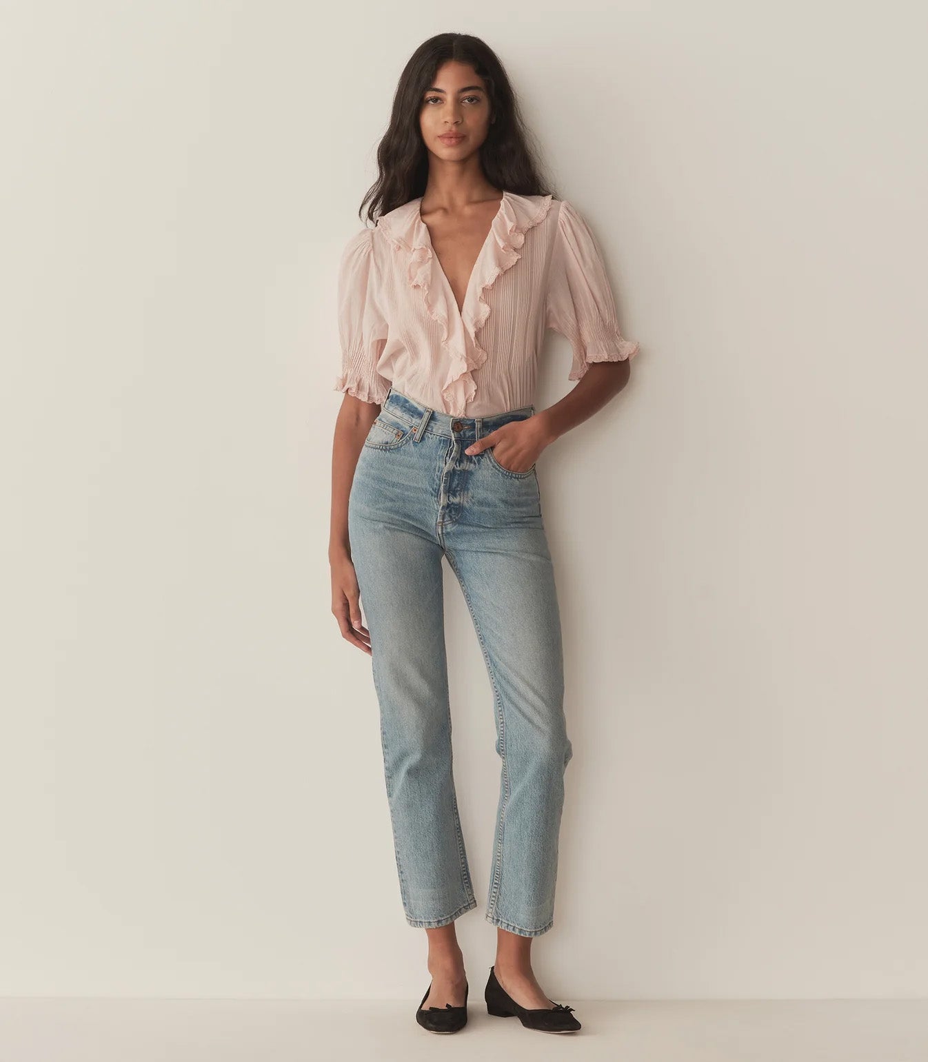 HENRI TOP -- BLUSH view 2
