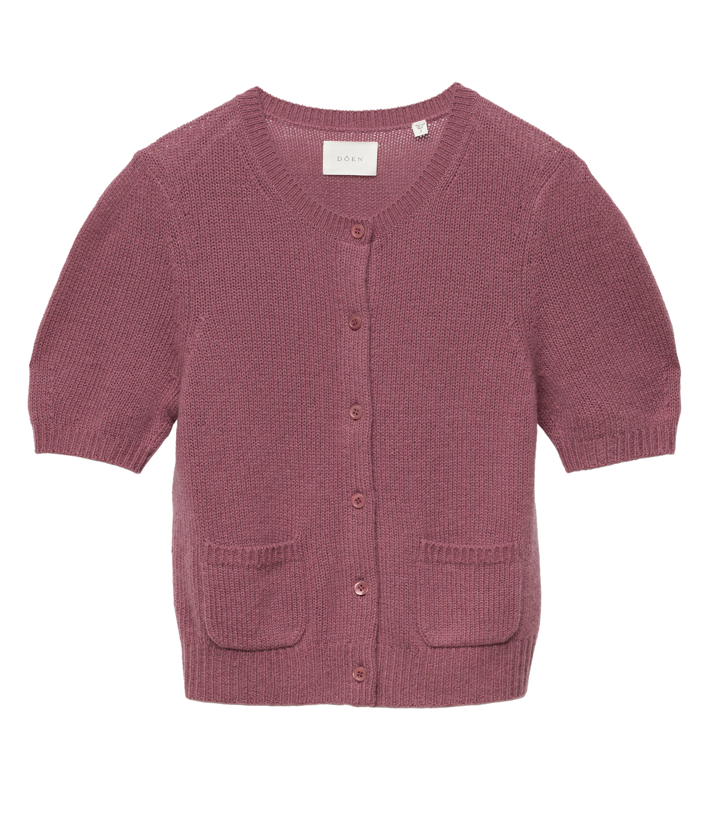 ALESIA CASHMERE CARDIGAN -- ROSE MAUVE