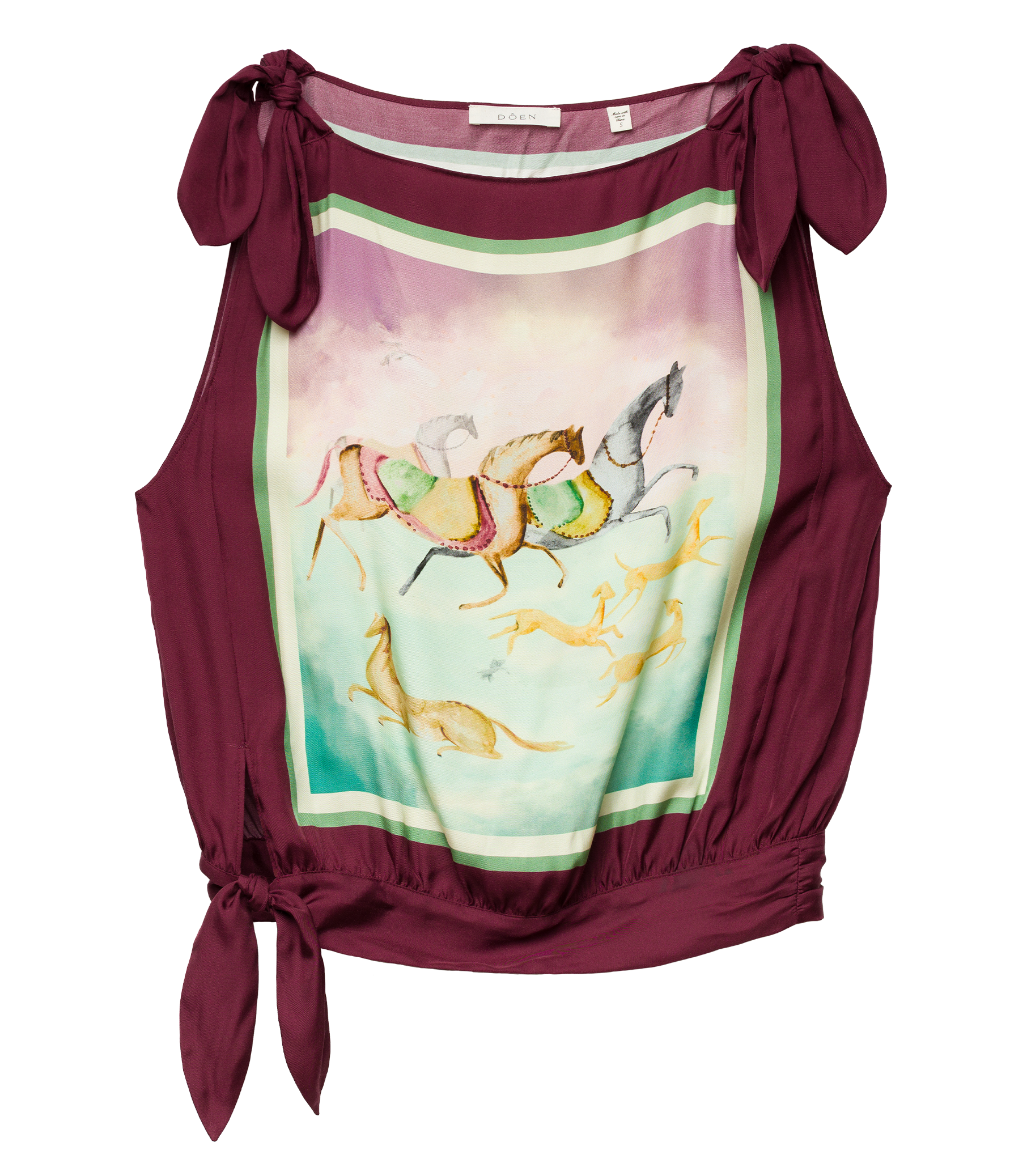 ALIETTE TOP -- GALLOPS FOULARD view 9
