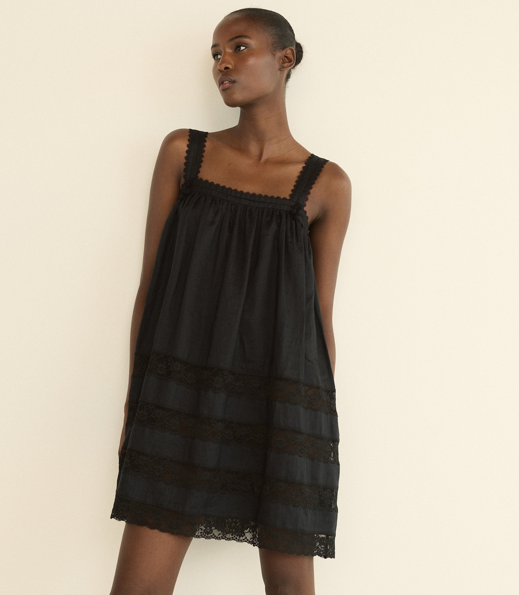 ALOISE DRESS -- BLACK view 4
