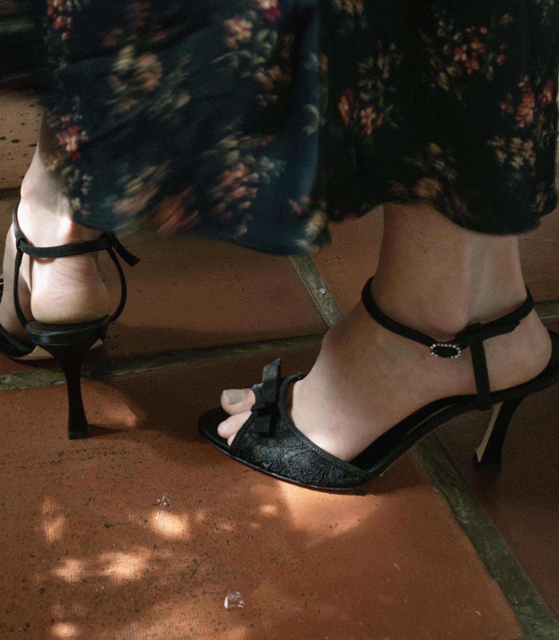 ARIANNA HIGH HEEL -- BLACK LACE view 1
