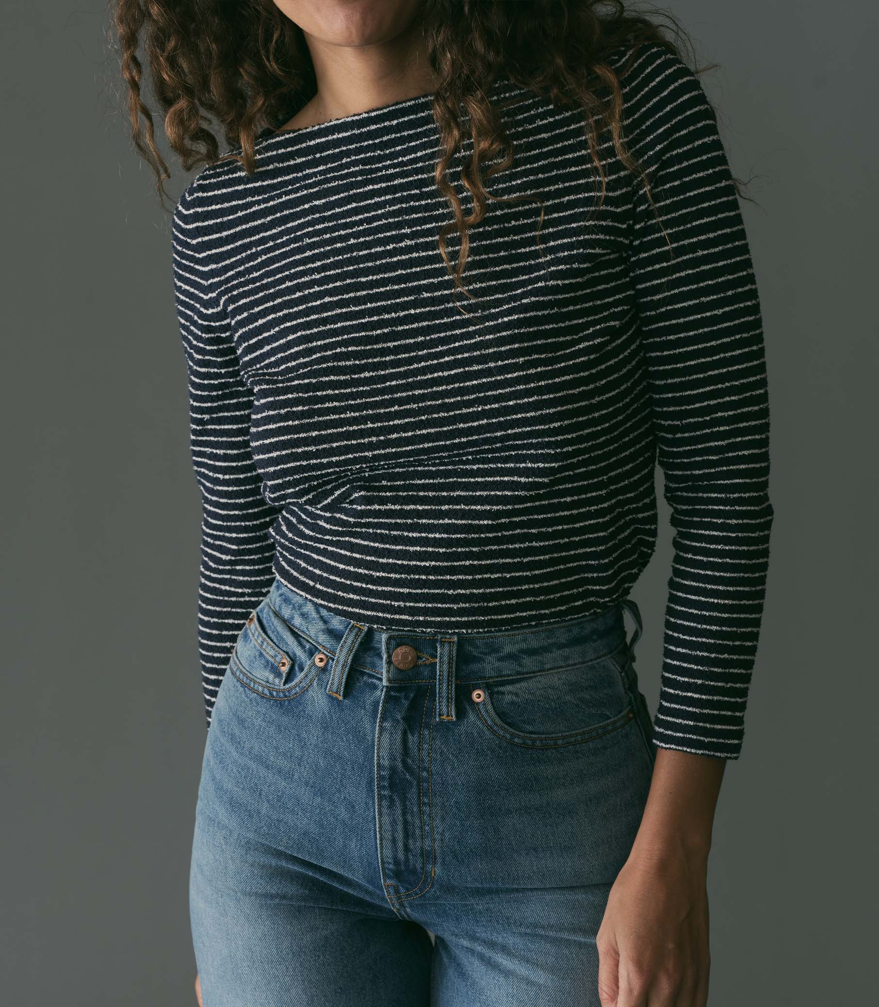 HMD -- ARLANA KNIT TEE -- RIVIERE STRIPE view 1
