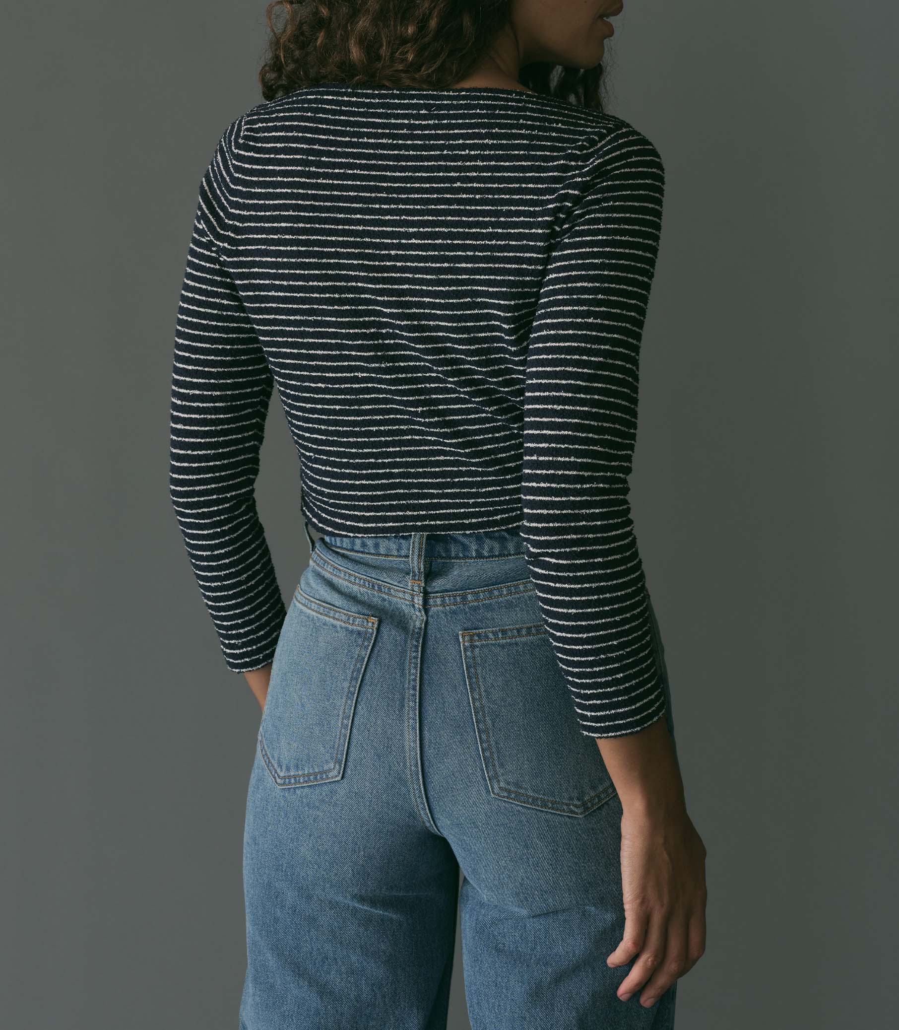 HMD -- ARLANA KNIT TEE -- RIVIERE STRIPE view 4
