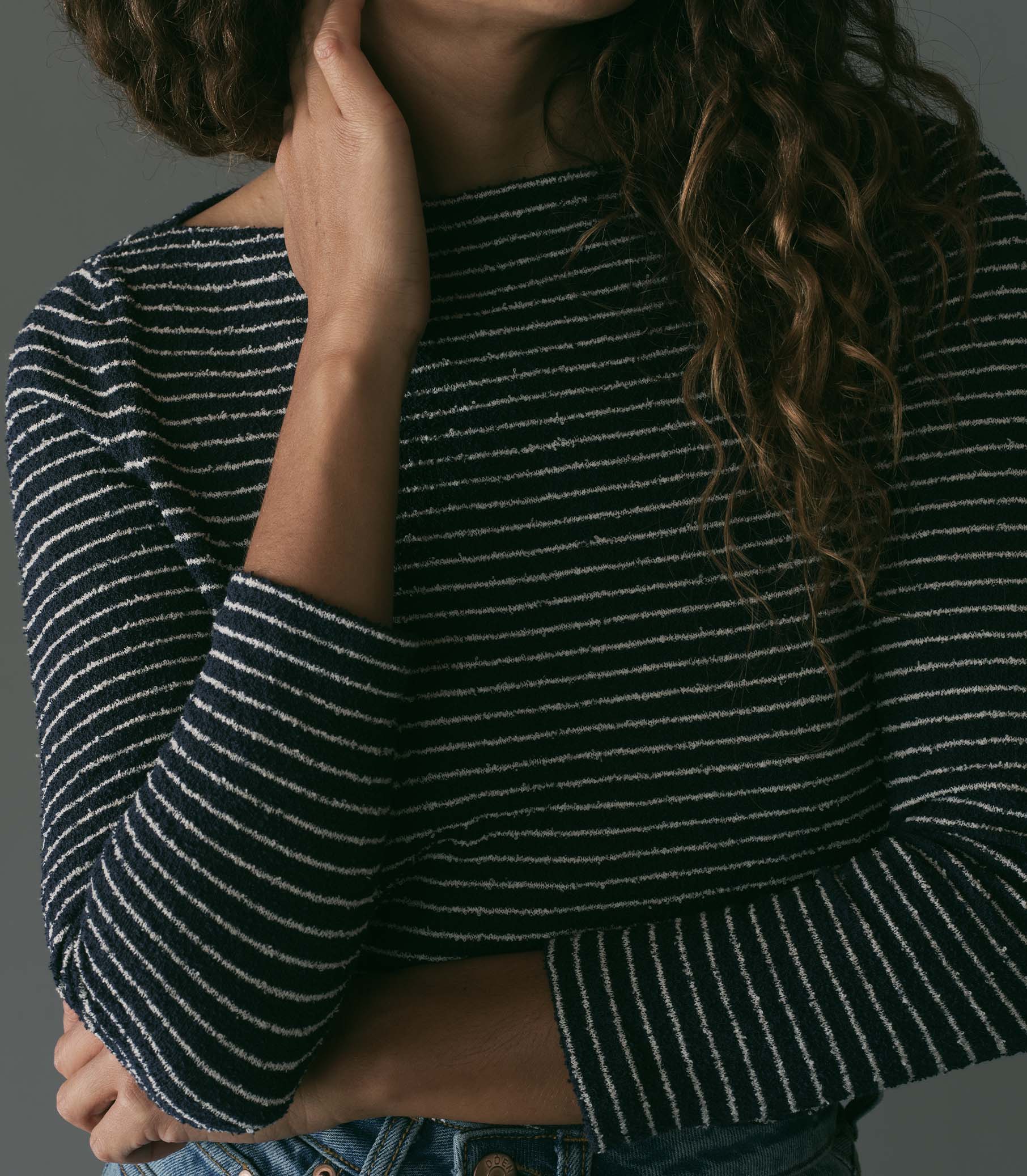HMD -- ARLANA KNIT TEE -- RIVIERE STRIPE view 2
