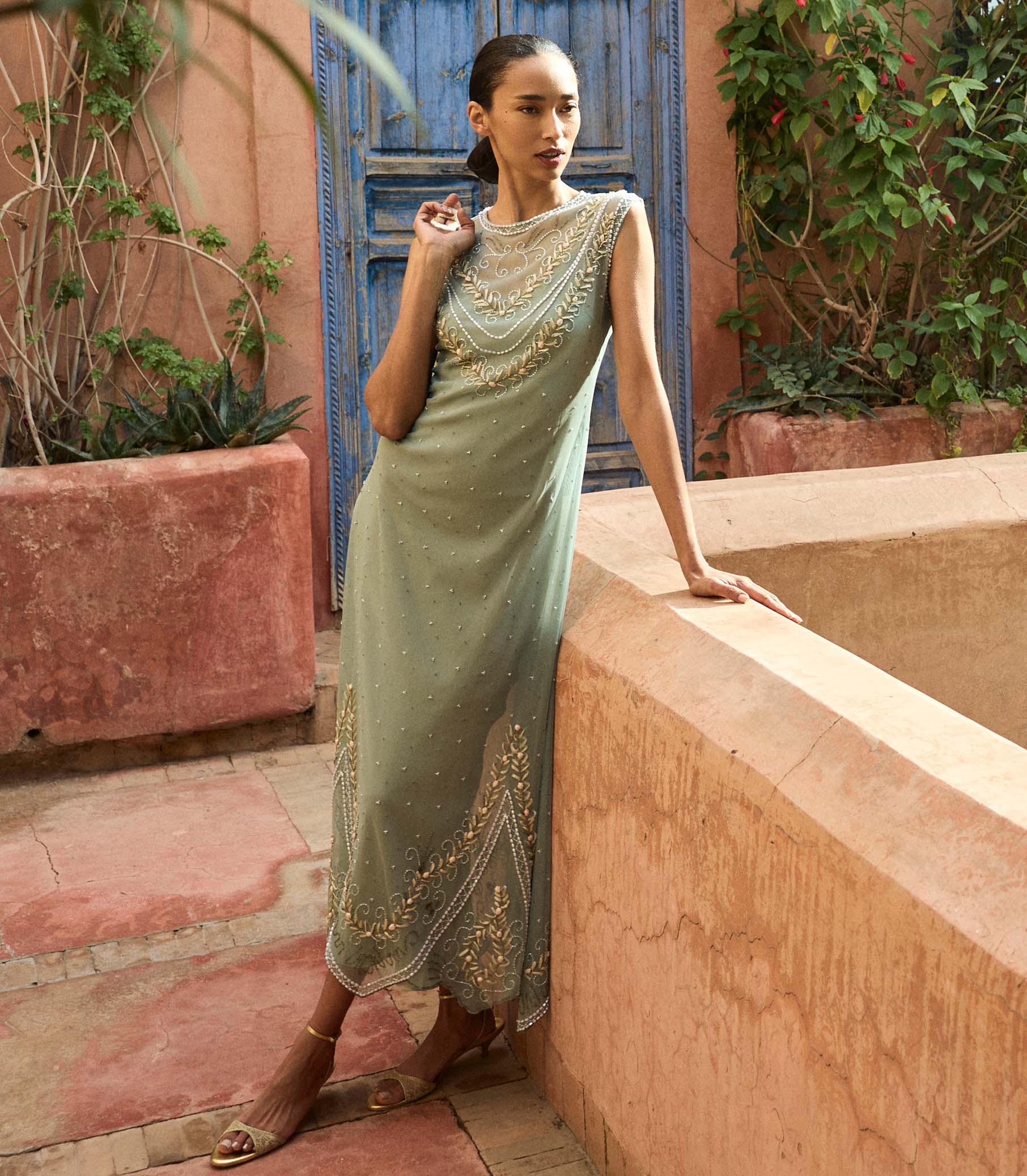 ARTEMISE DRESS -- SAGE view 2
