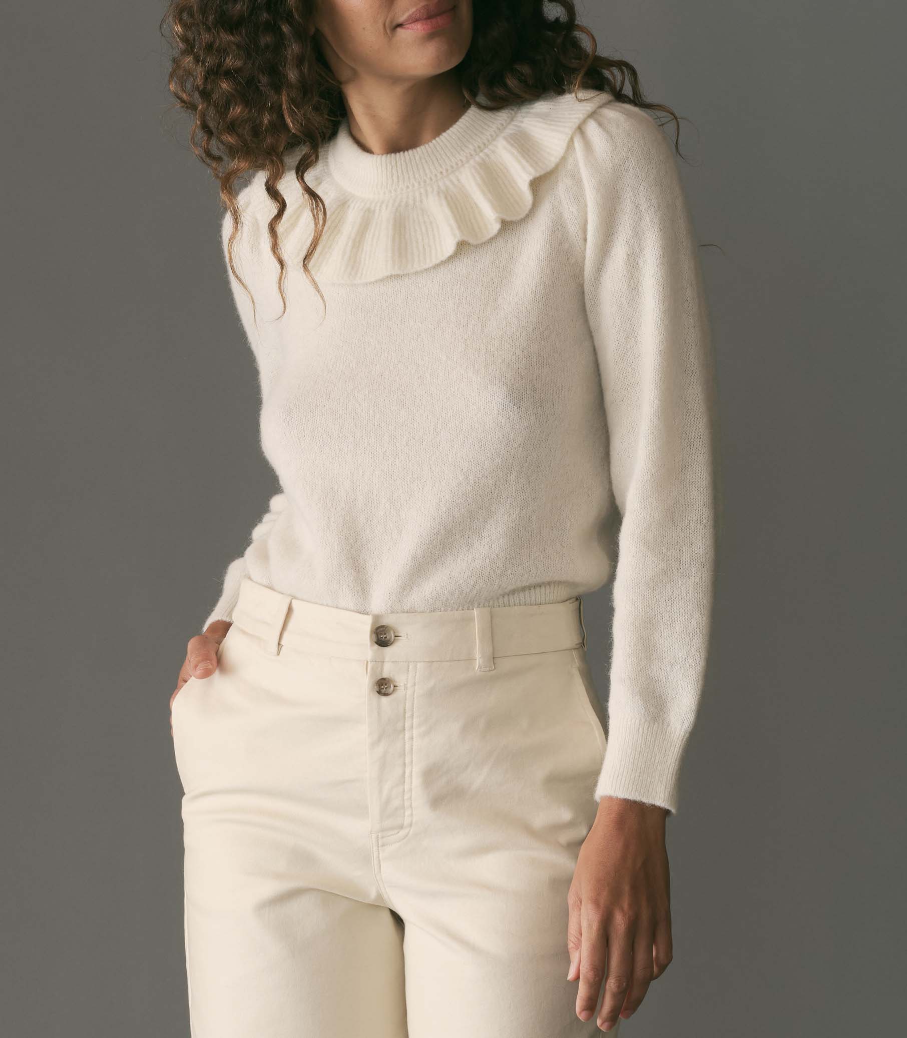 HMD -- AZARIA SWEATER -- IVORY view 1
