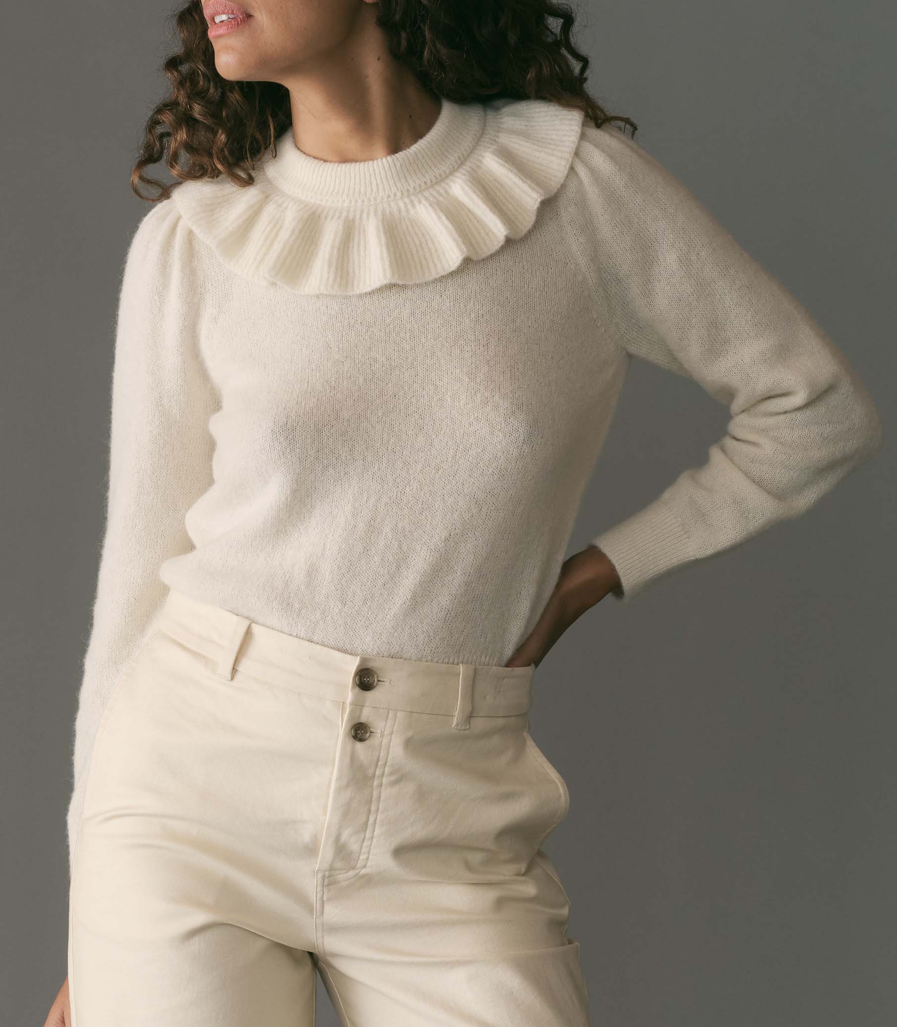 HMD -- AZARIA SWEATER -- IVORY view 2
