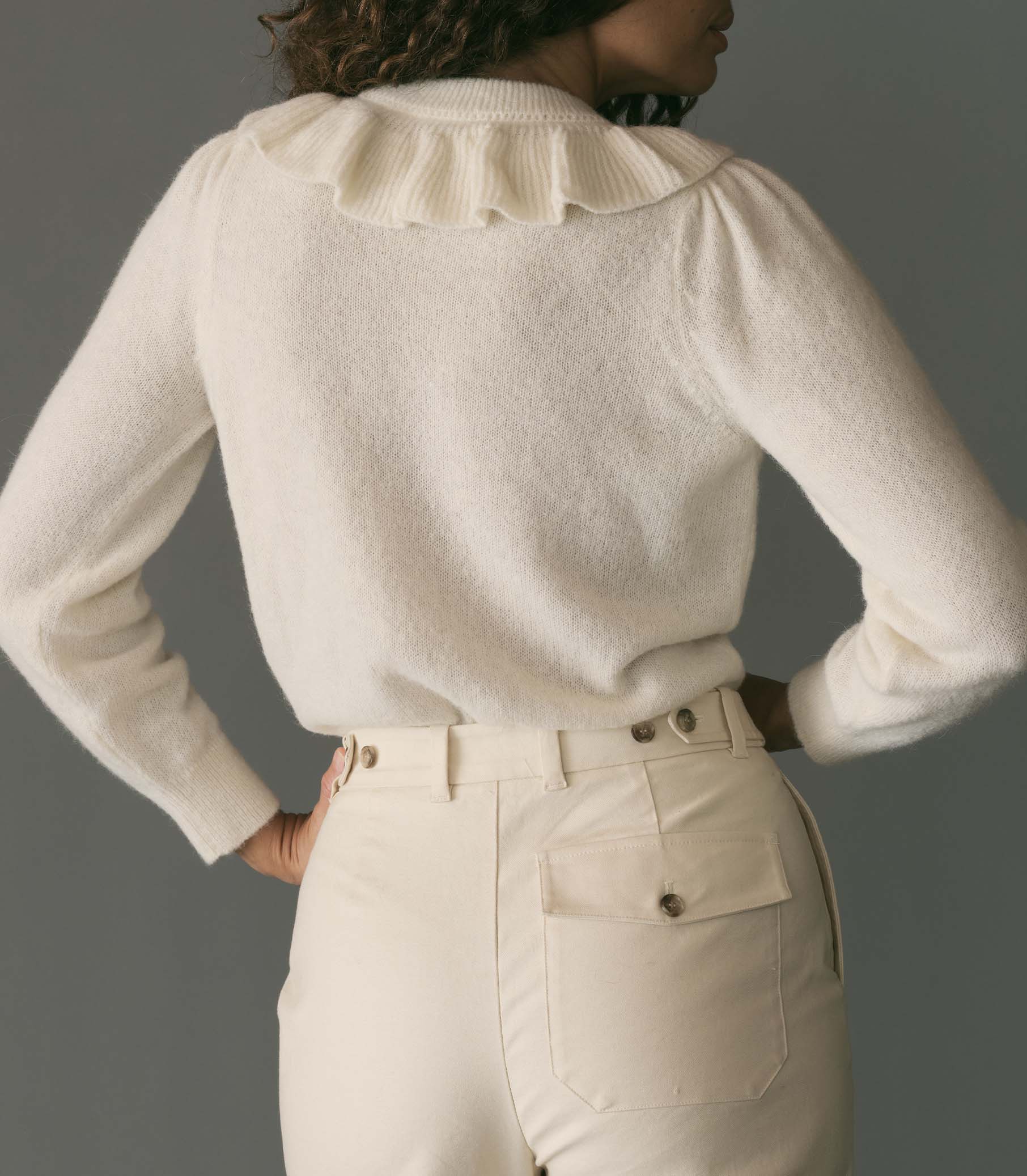 HMD -- AZARIA SWEATER -- IVORY view 3
