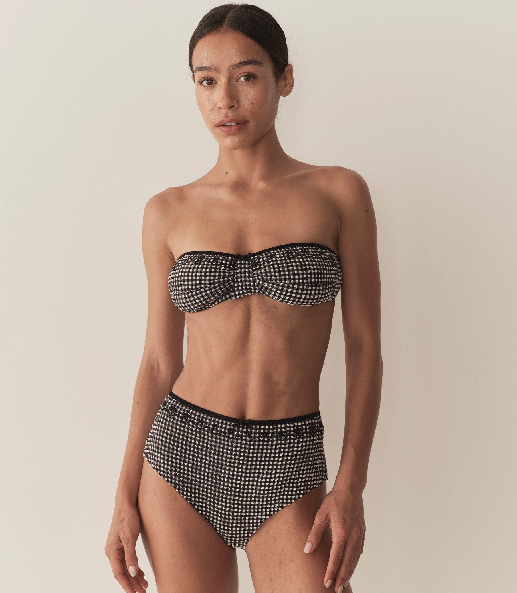 AZELINE BIKINI TOP -- LA MADDALENA GINGHAM view 7
