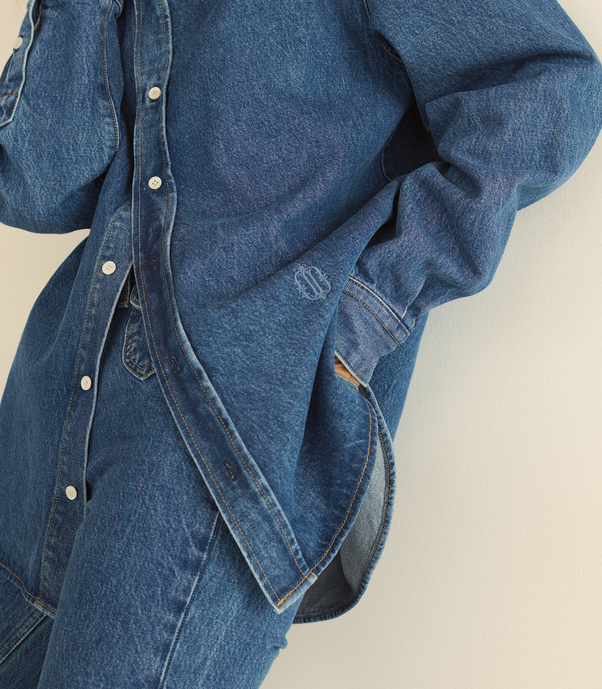 BACALL SHIRT -- ROUSSILLON MID WASH