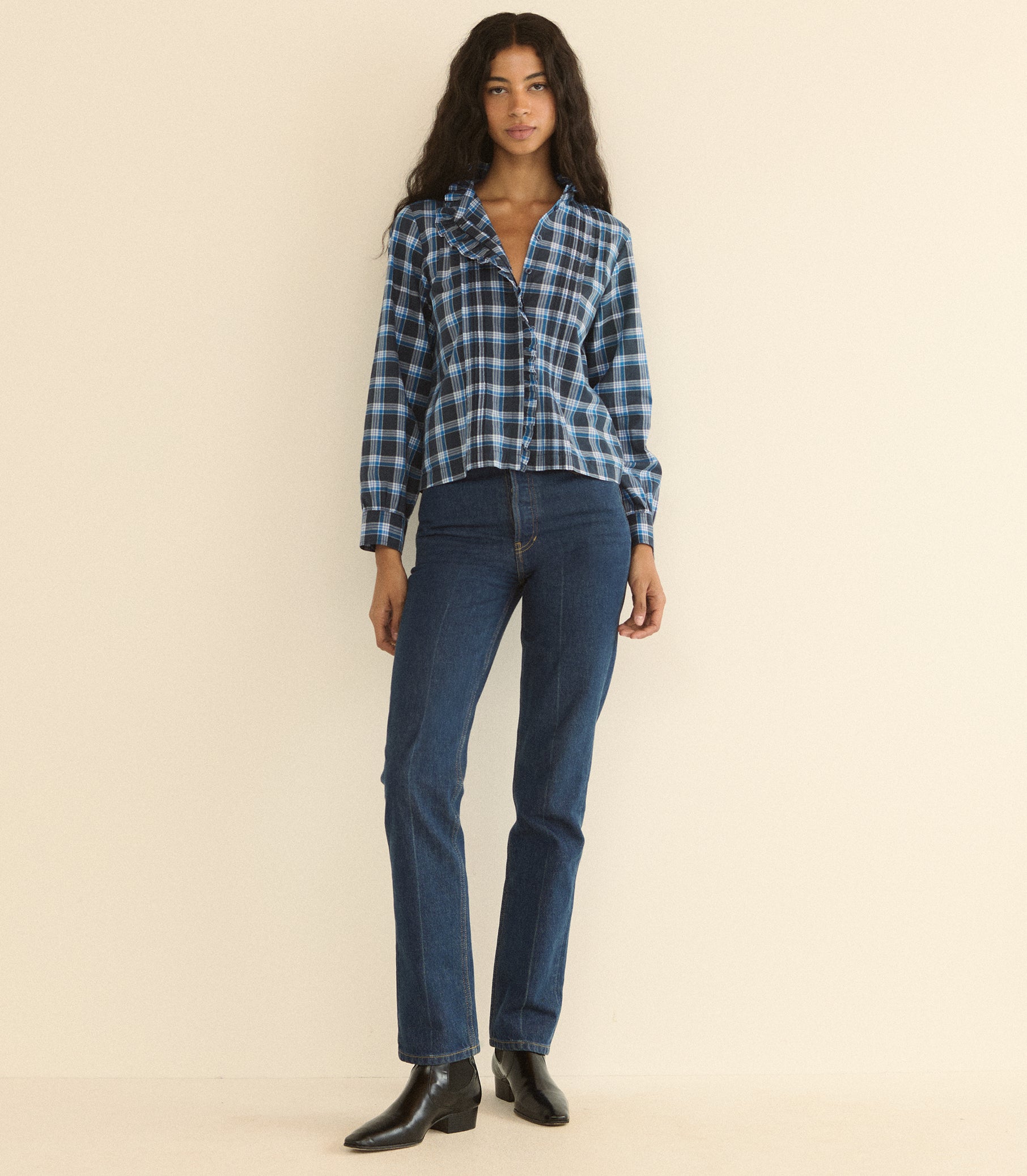 BARRETT TOP -- VALMONT PLAID view 5
