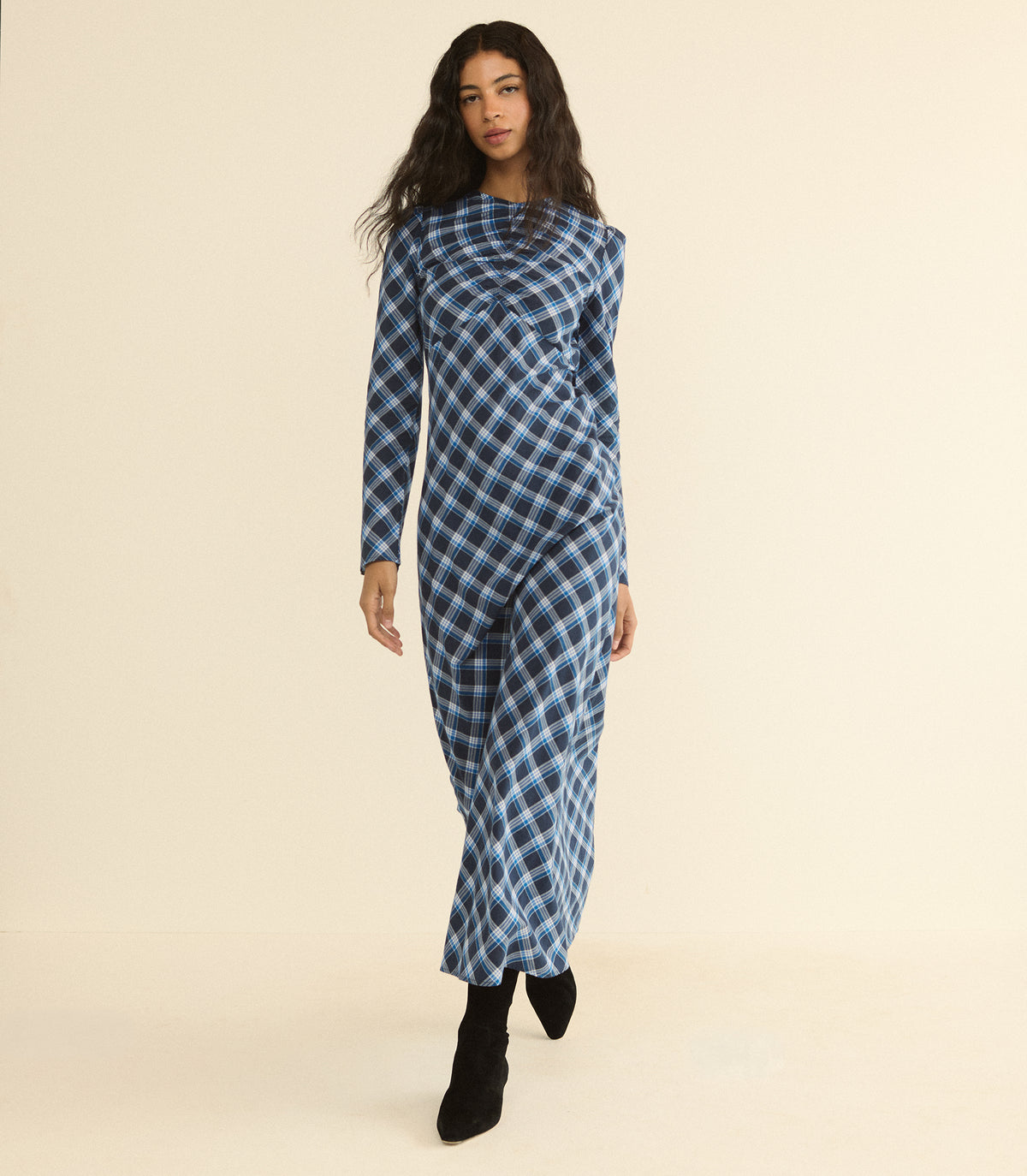 BEGONIA DRESS -- VALMONT PLAID view 3
