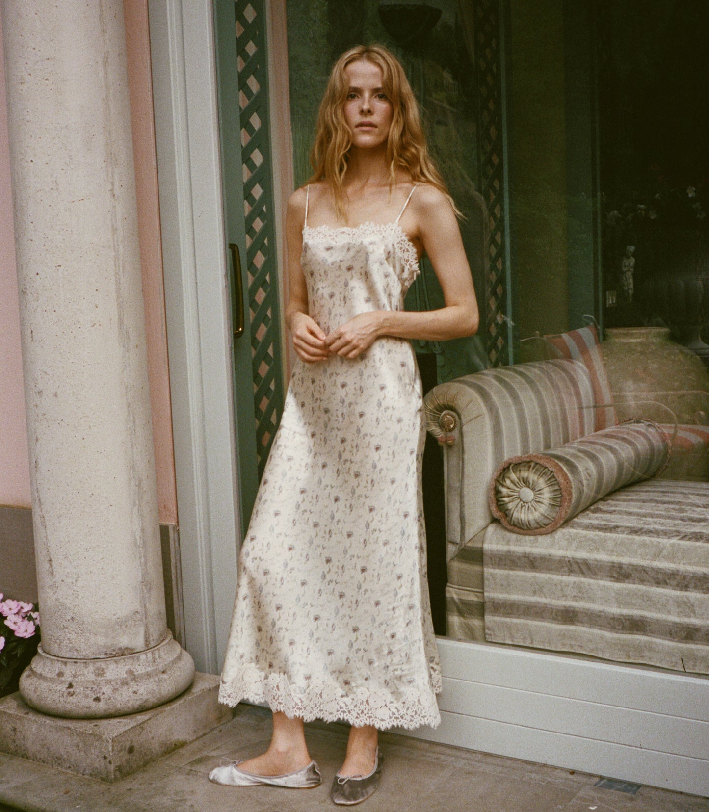 BETHILDE DRESS -- CAMELLIA BLOOM