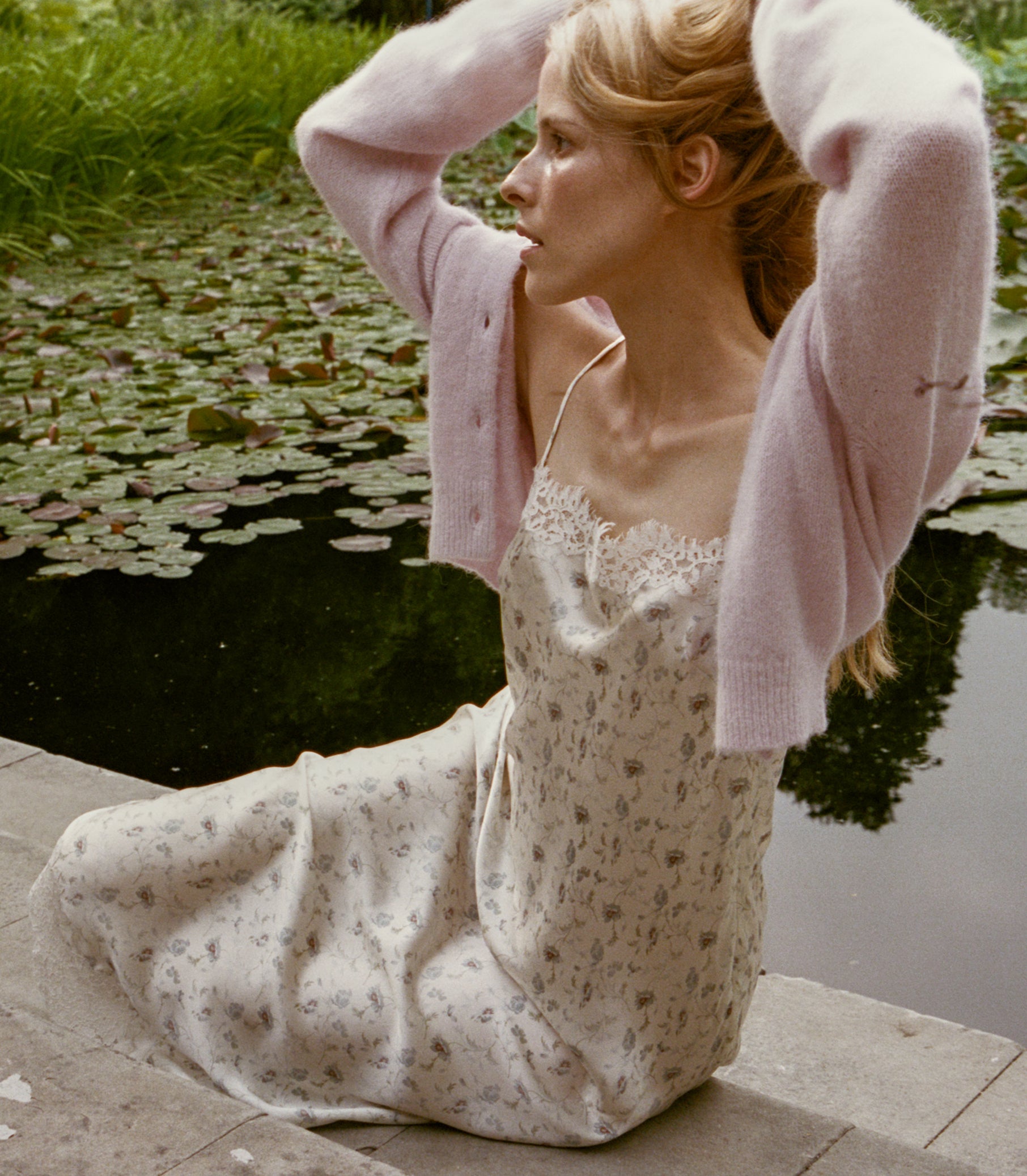 BETHILDE DRESS -- CAMELLIA BLOOM view 5

