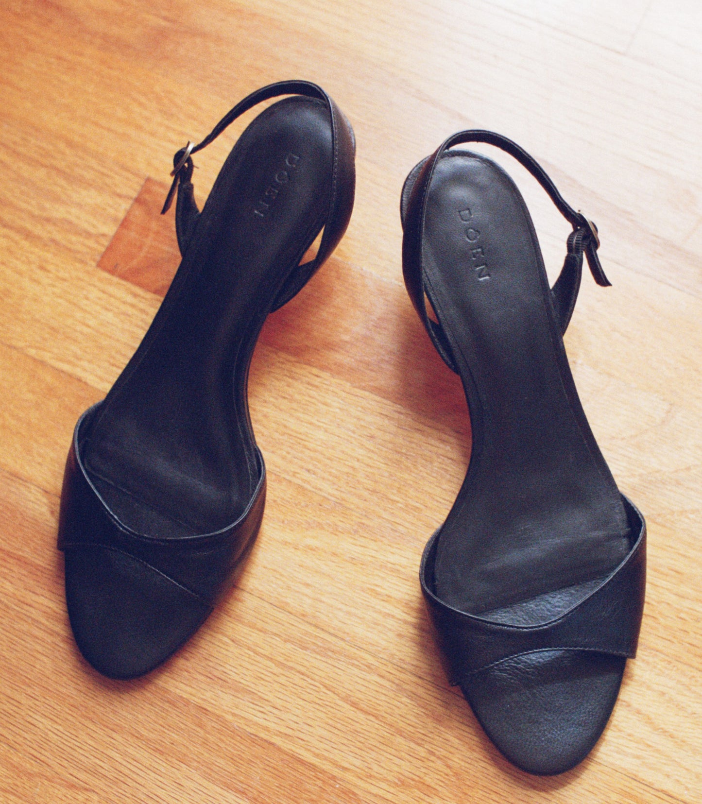 BETTE SLINGBACK -- BLACK NAPPA