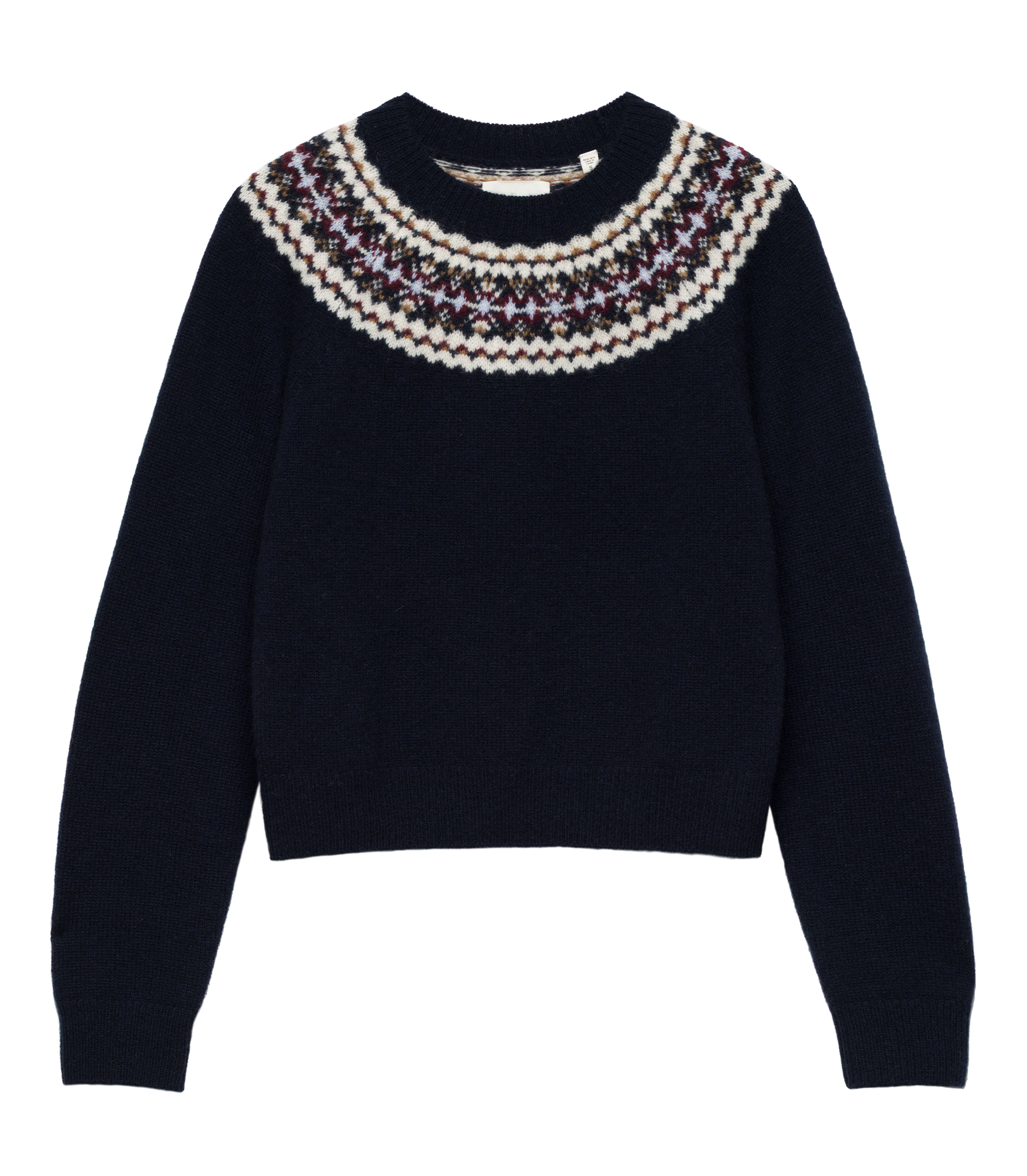 BONIFACE CASHMERE SWEATER -- NAVY view 9

