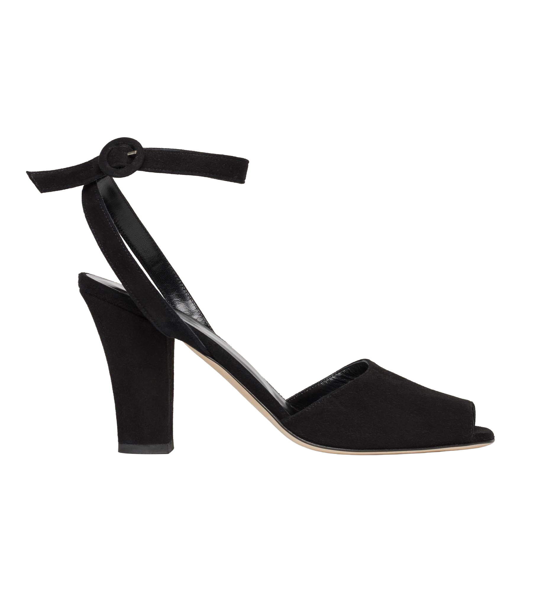CARLA HEEL -- BLACK SUEDE view 5
