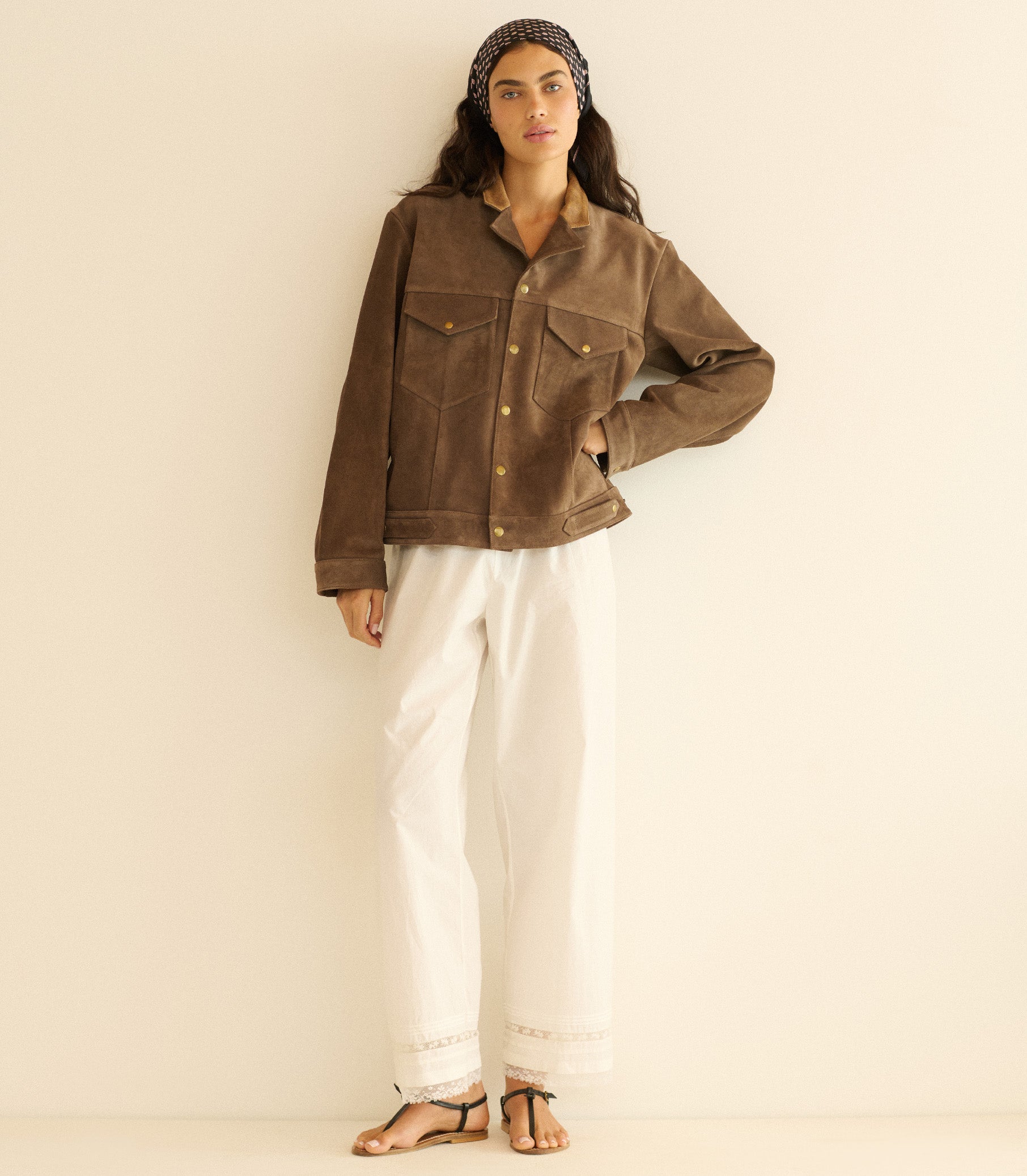 CARSON SUEDE JACKET -- SABLE view 8
