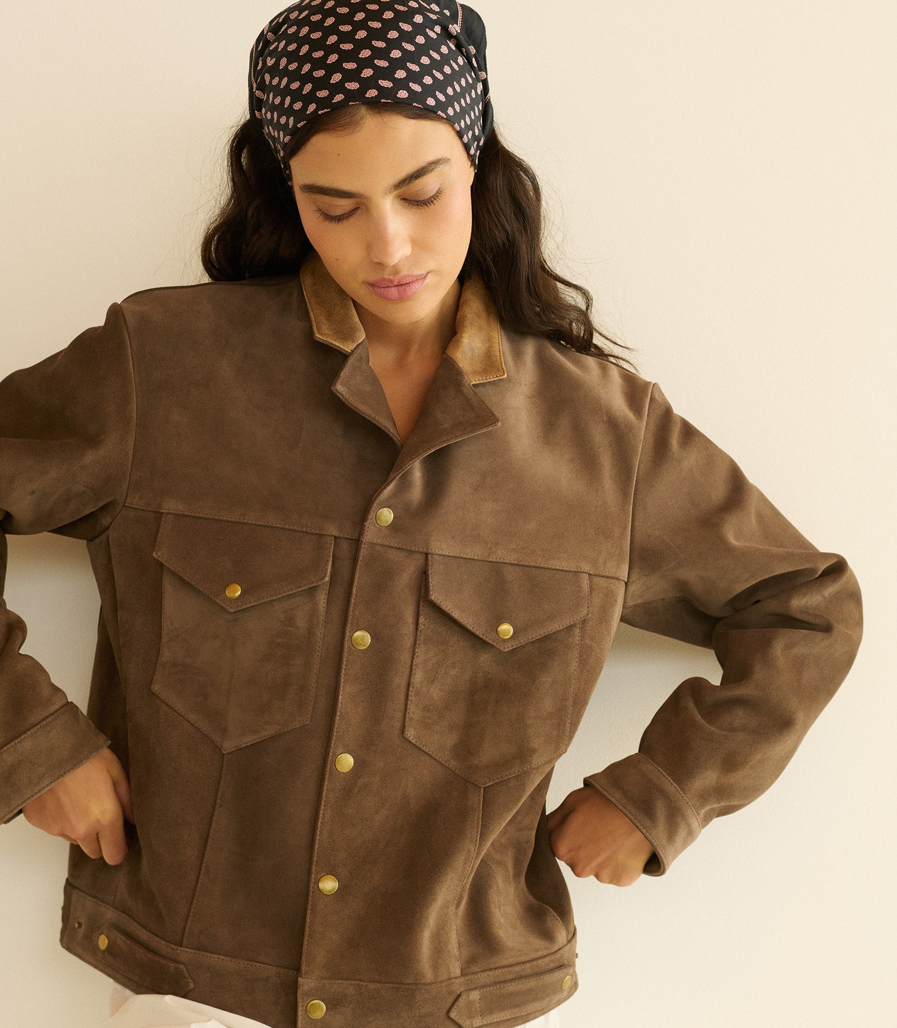 CARSON SUEDE JACKET -- SABLE view 5
