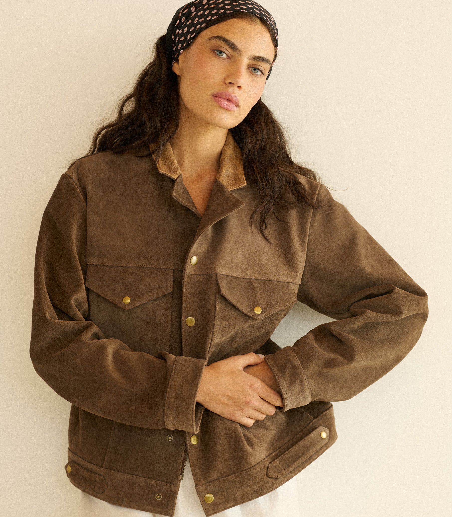 CARSON SUEDE JACKET -- SABLE view 7
