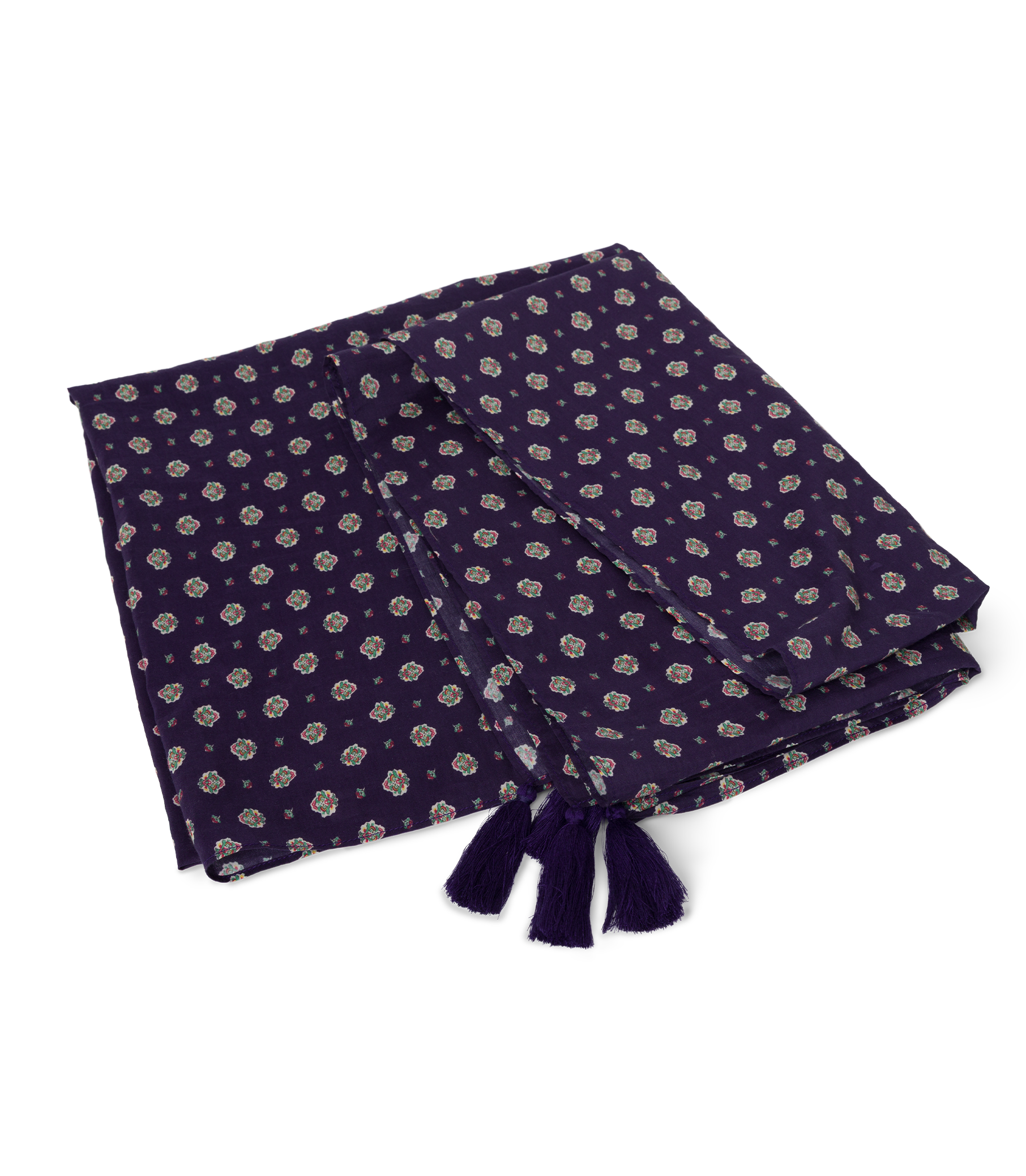 CASCAIS SARONG -- NAVY CADIZ FOULARD view 4
