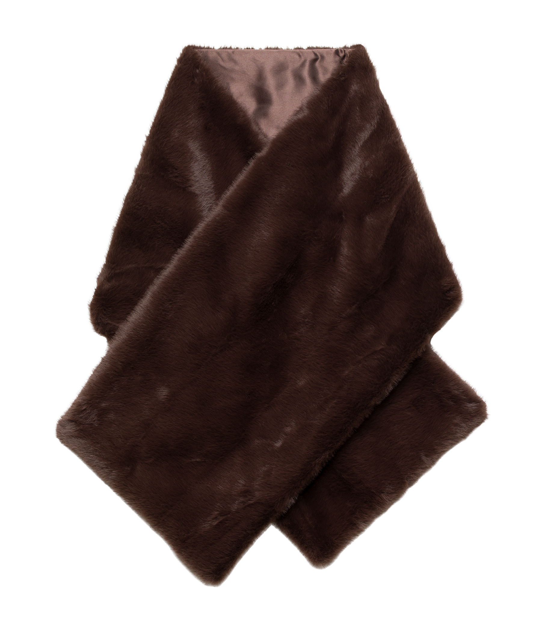 CHAILLOT STOLE -- DEEP CHOCOLATE view 6

