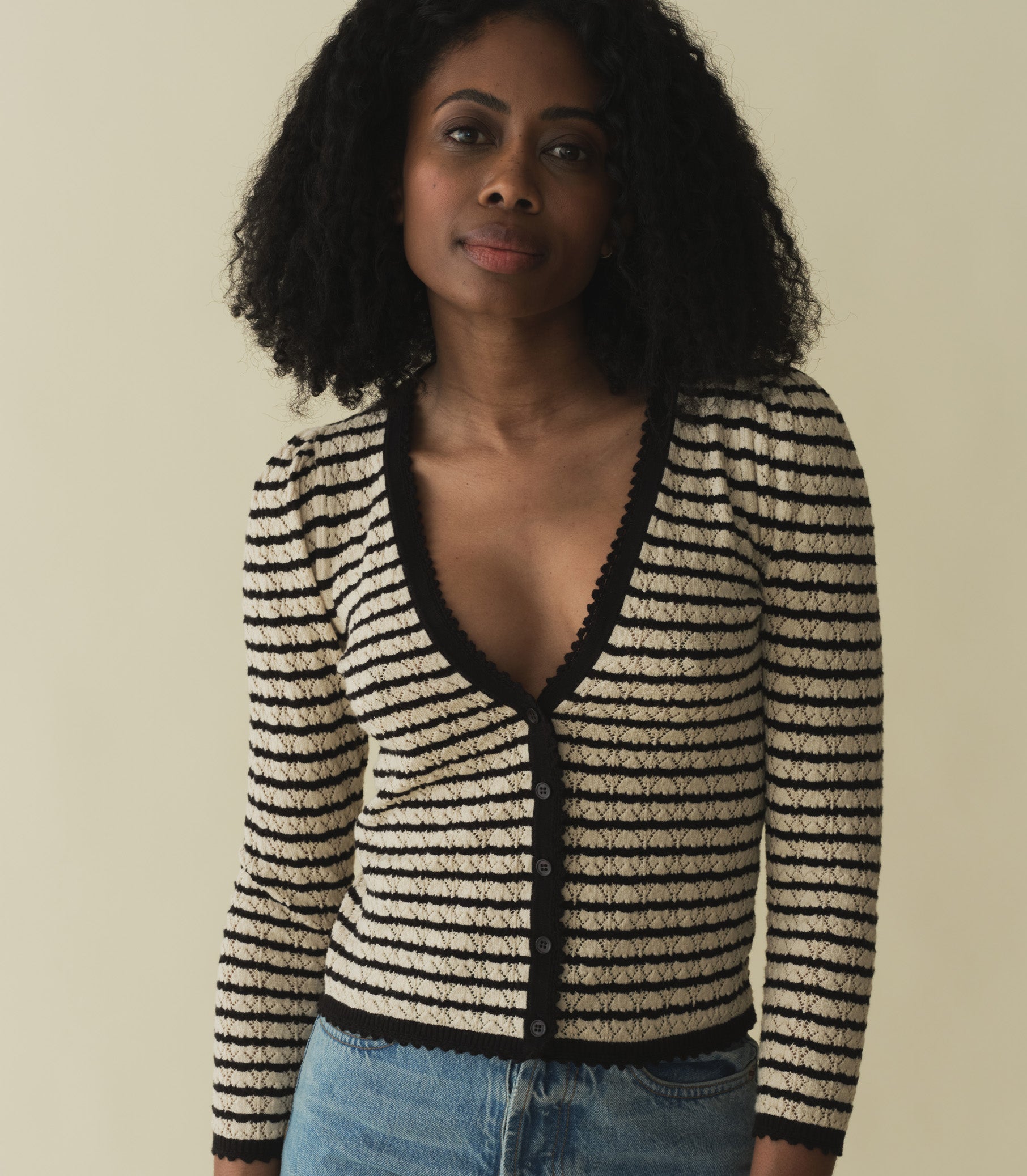 HMD -- CHANDEL CARDIGAN -- ALLAIRE STRIPE view 1
