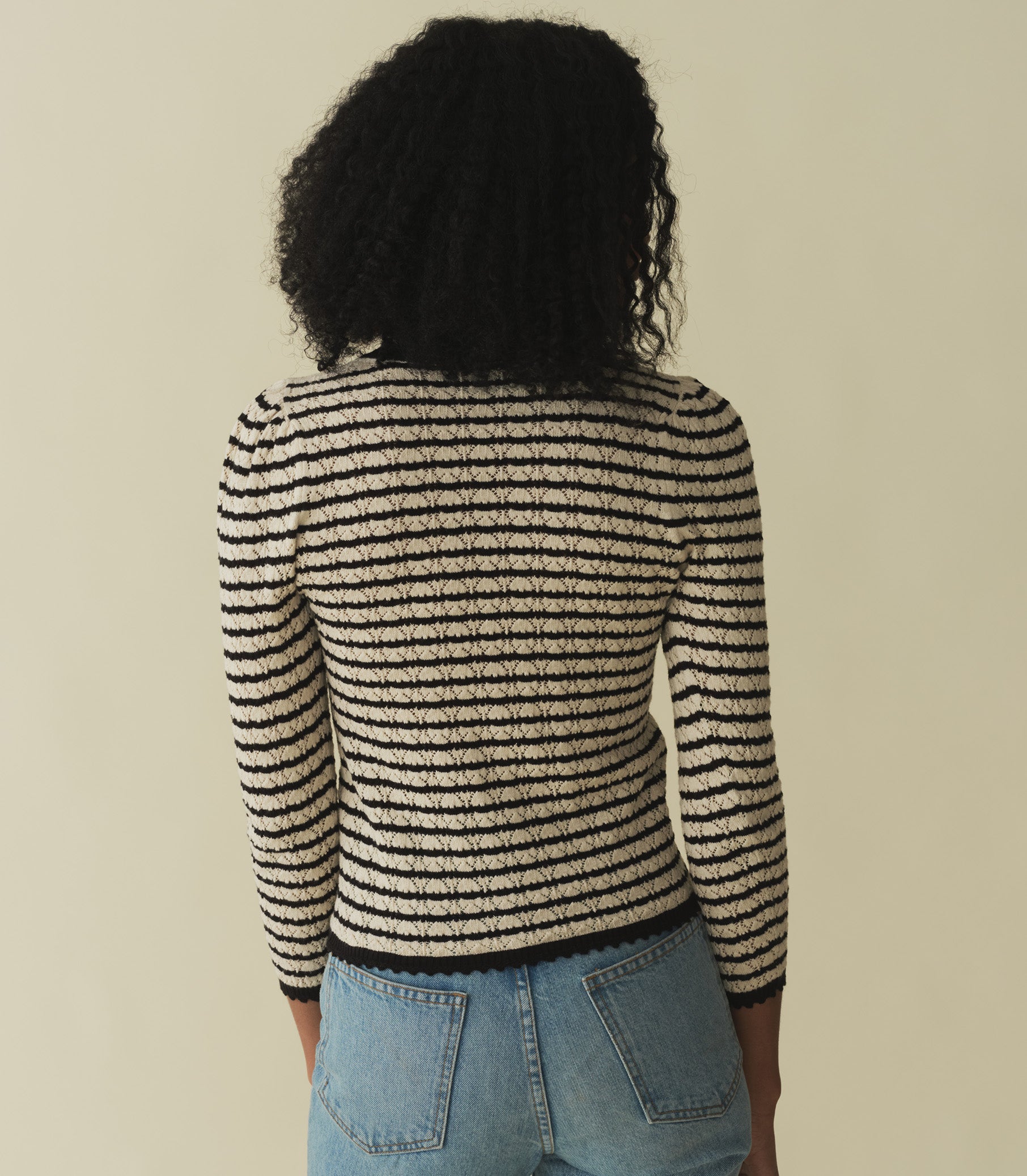 HMD -- CHANDEL CARDIGAN -- ALLAIRE STRIPE view 3
