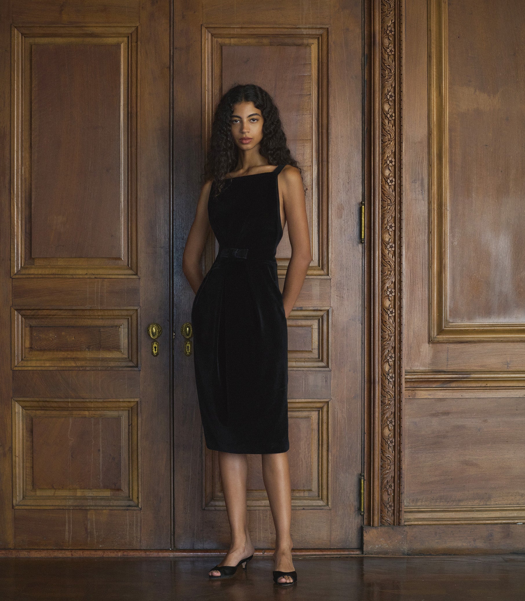 CHANSELLE DRESS -- BLACK view 2

