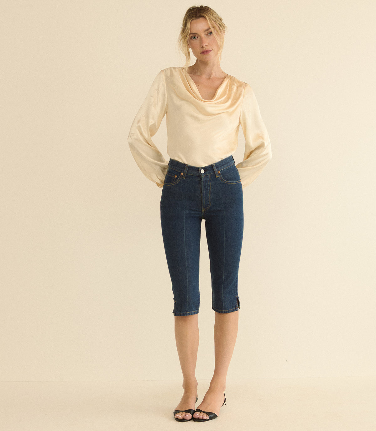 CHANTAL CAPRI -- CAVALAIRE DARK WASH view 4
