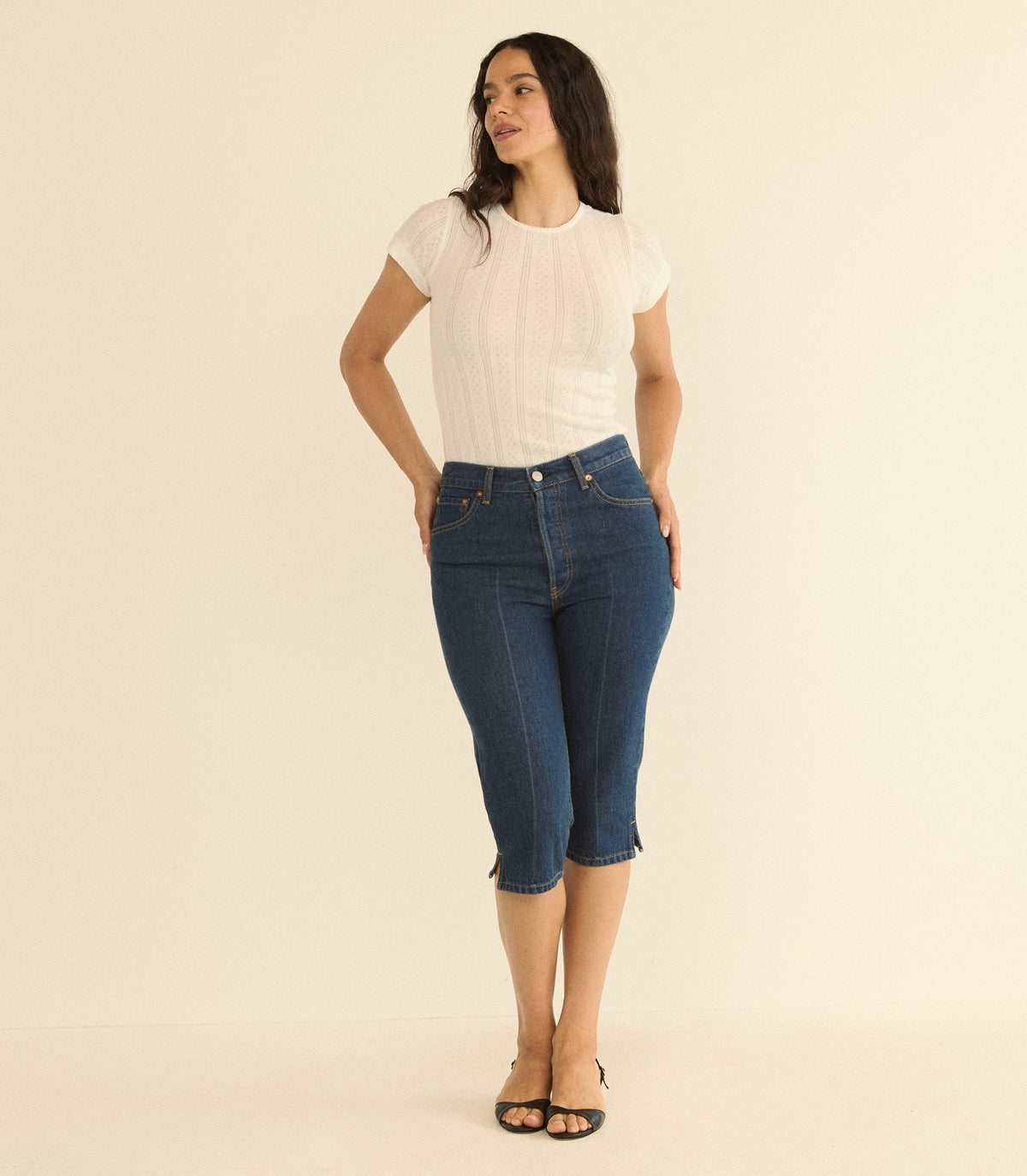 CHANTAL CAPRI -- CAVALAIRE DARK WASH view 7
