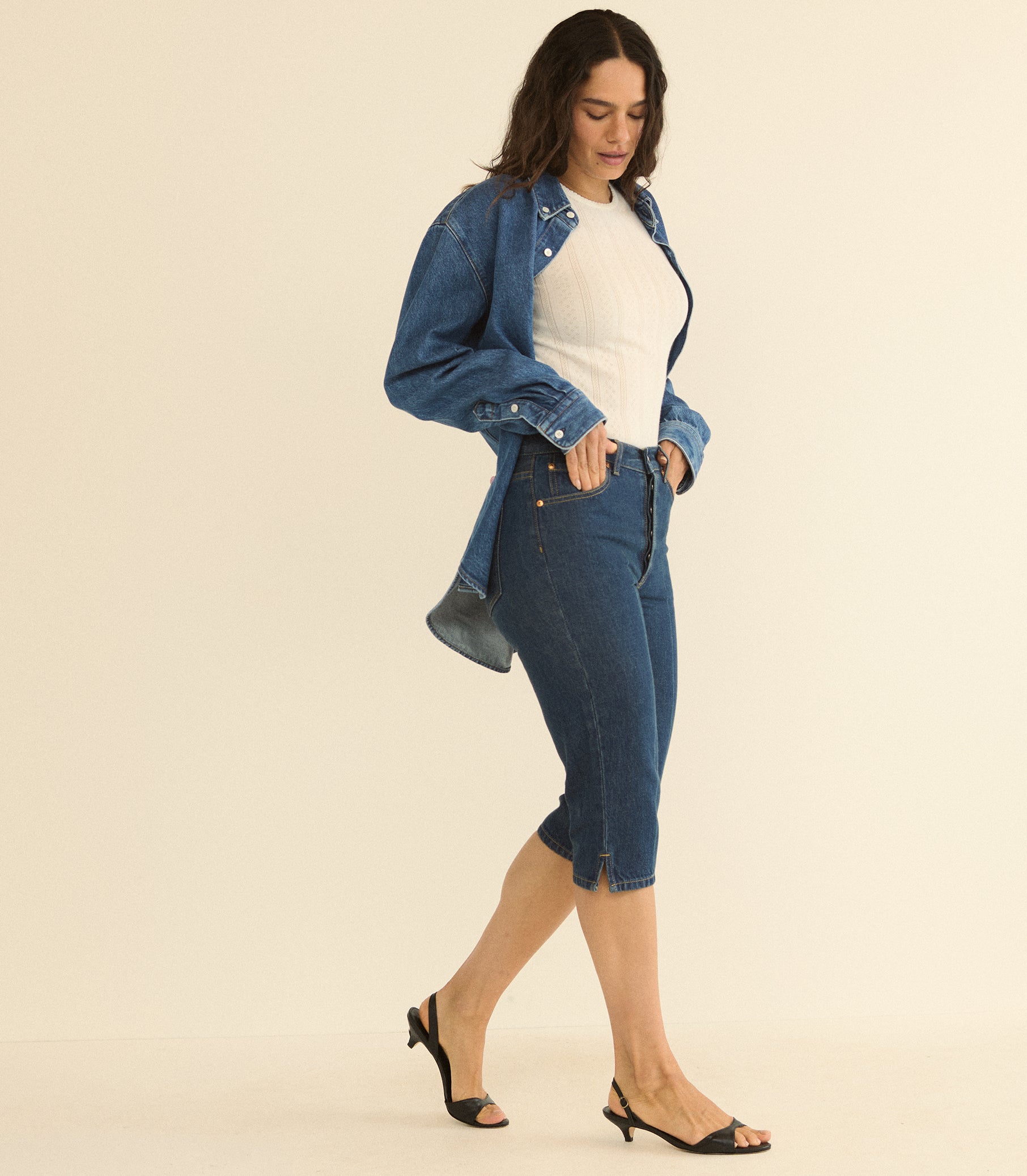 CHANTAL CAPRI -- CAVALAIRE DARK WASH view 11
