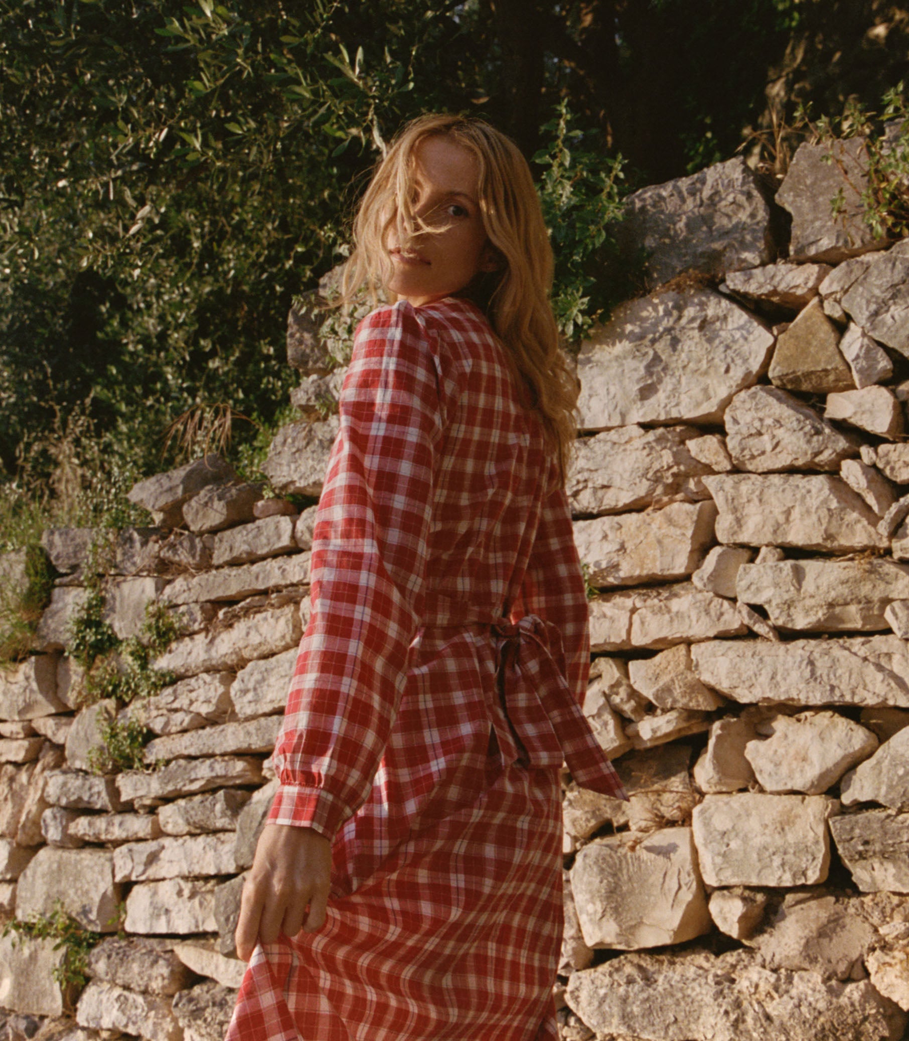 CHARLESTON DRESS -- ALSACE PLAID view 6

