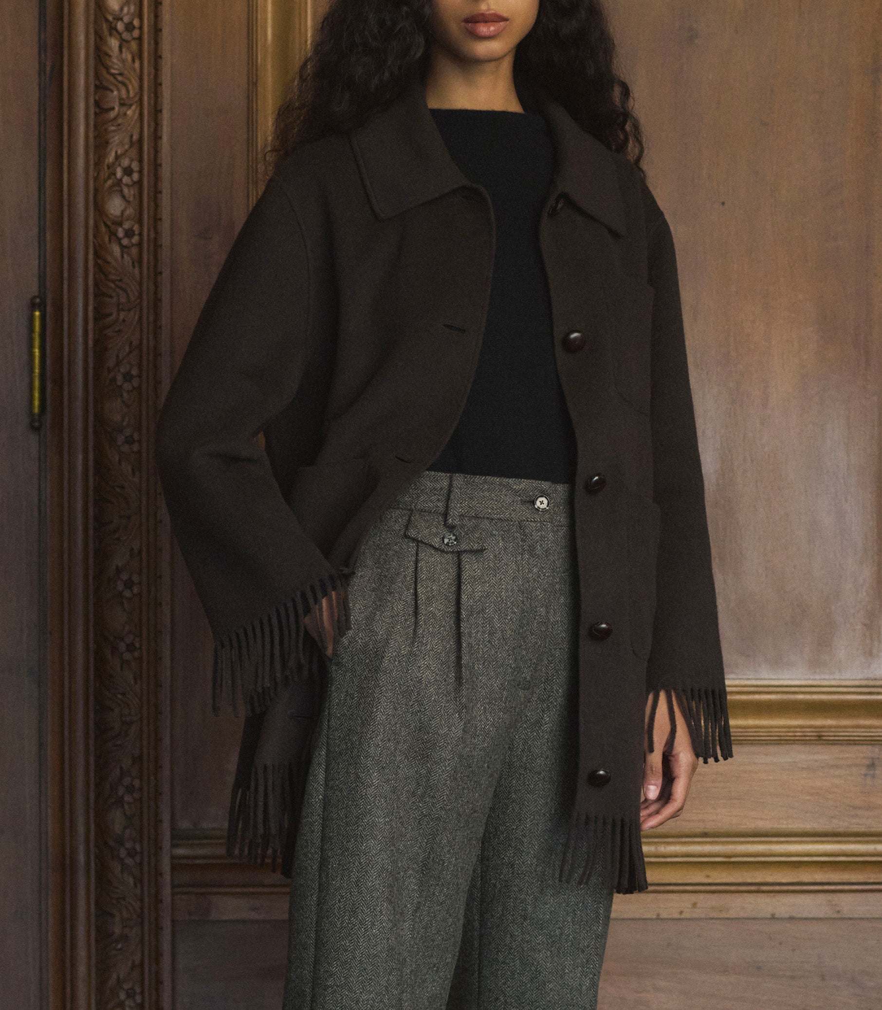 CHESTER PANT -- ENGLISH HERRINGBONE view 7
