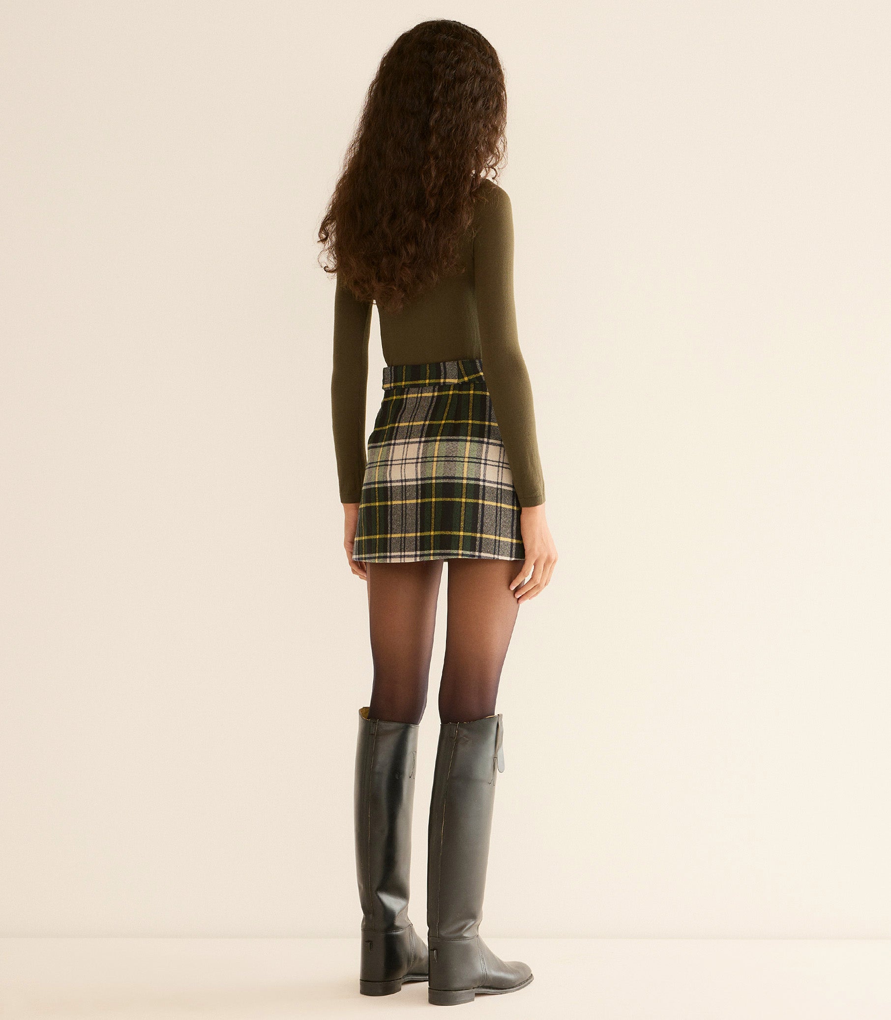 CHIERI SKIRT -- MACGRAW PLAID view 4
