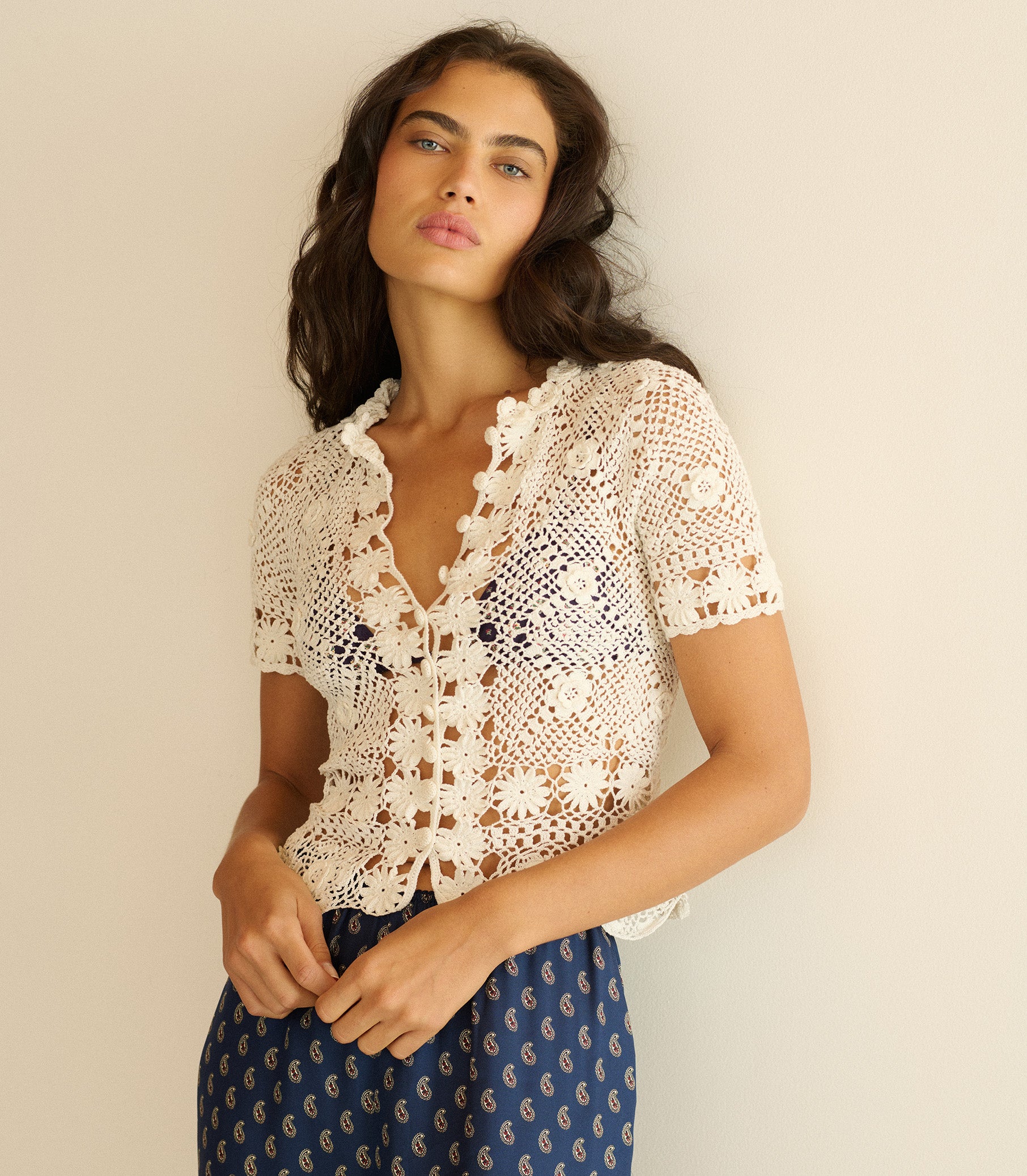 CHRYSANTHE TOP -- PEARL view 3
