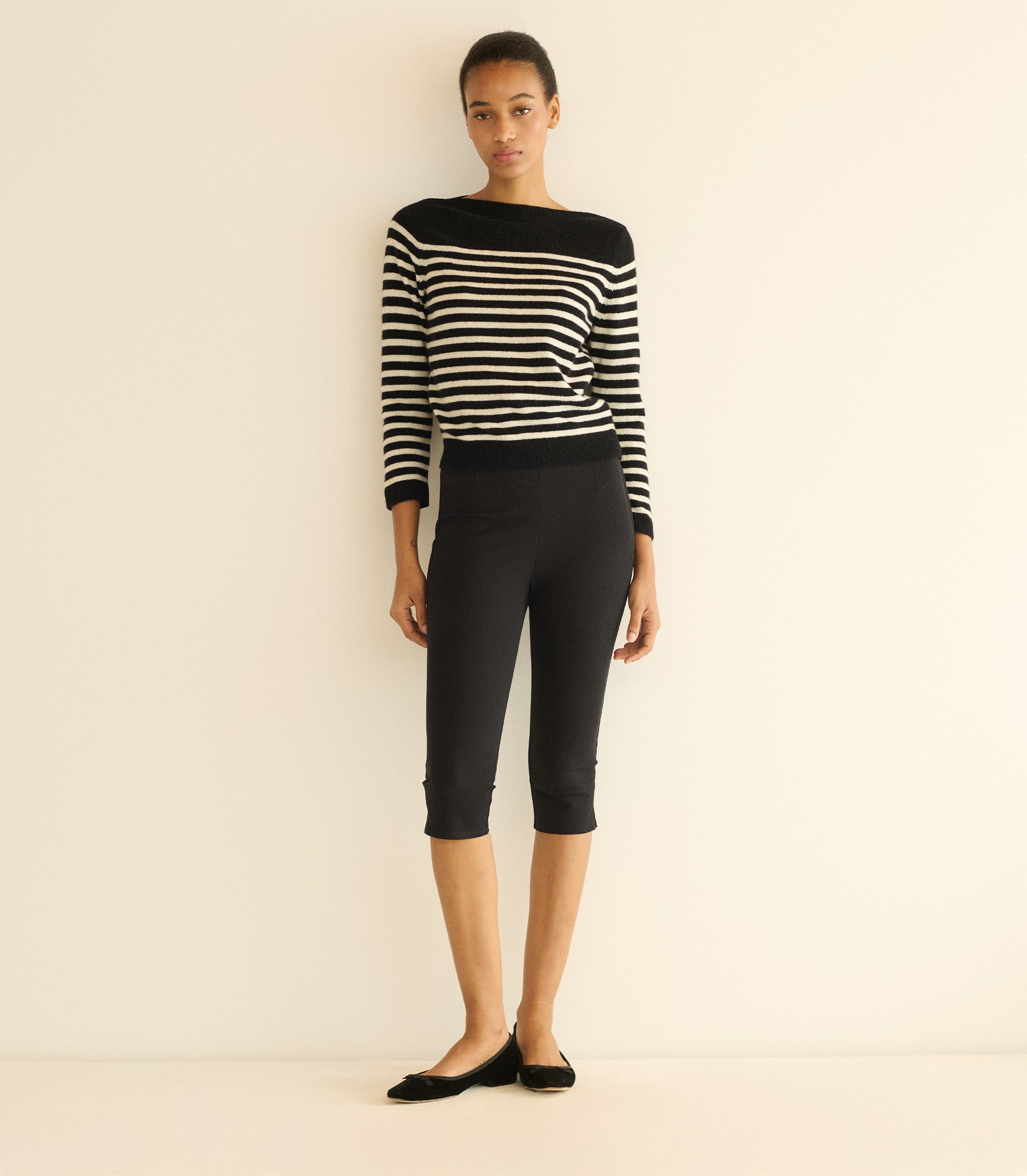 CLAIRMONT SWEATER -- MARCEAU STRIPE view 2
