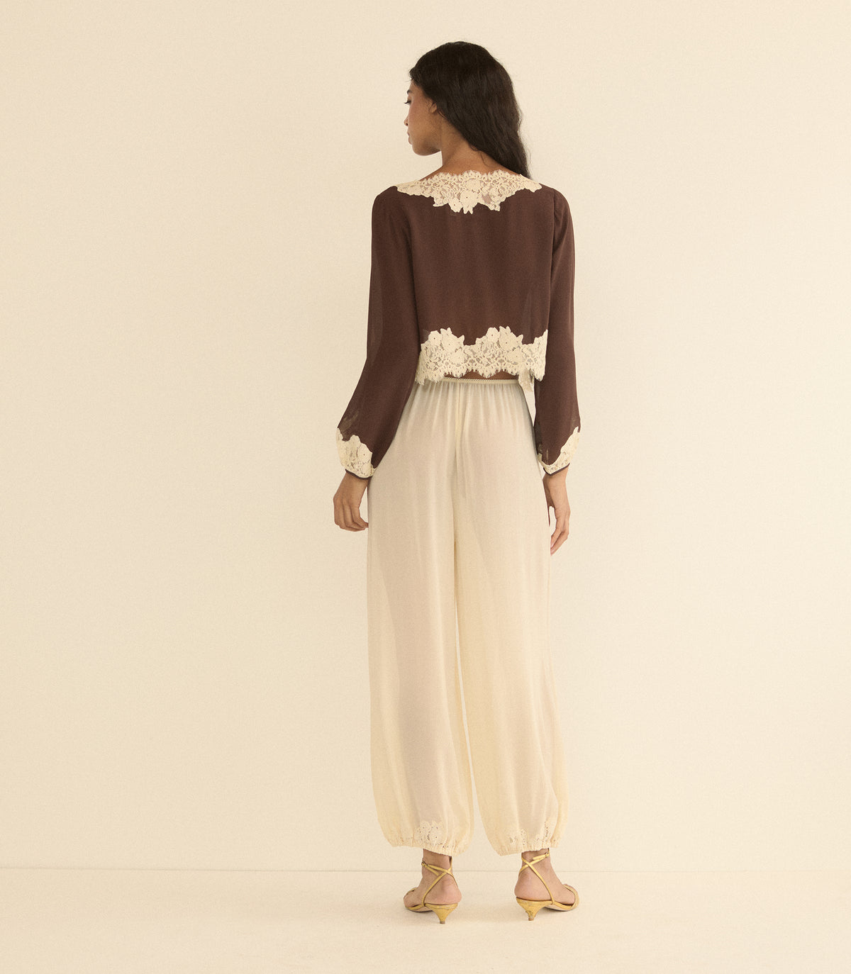CLARIMONDE TOP -- CHICORY BARK view 6
