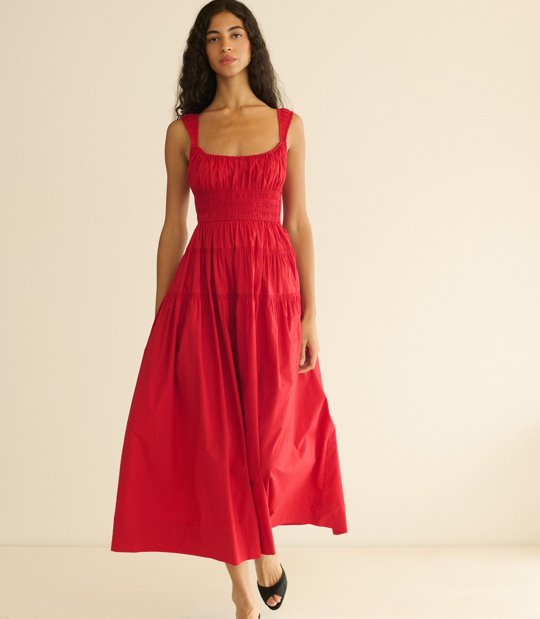 CLOVER DRESS -- DEEP TOMATO view 2
