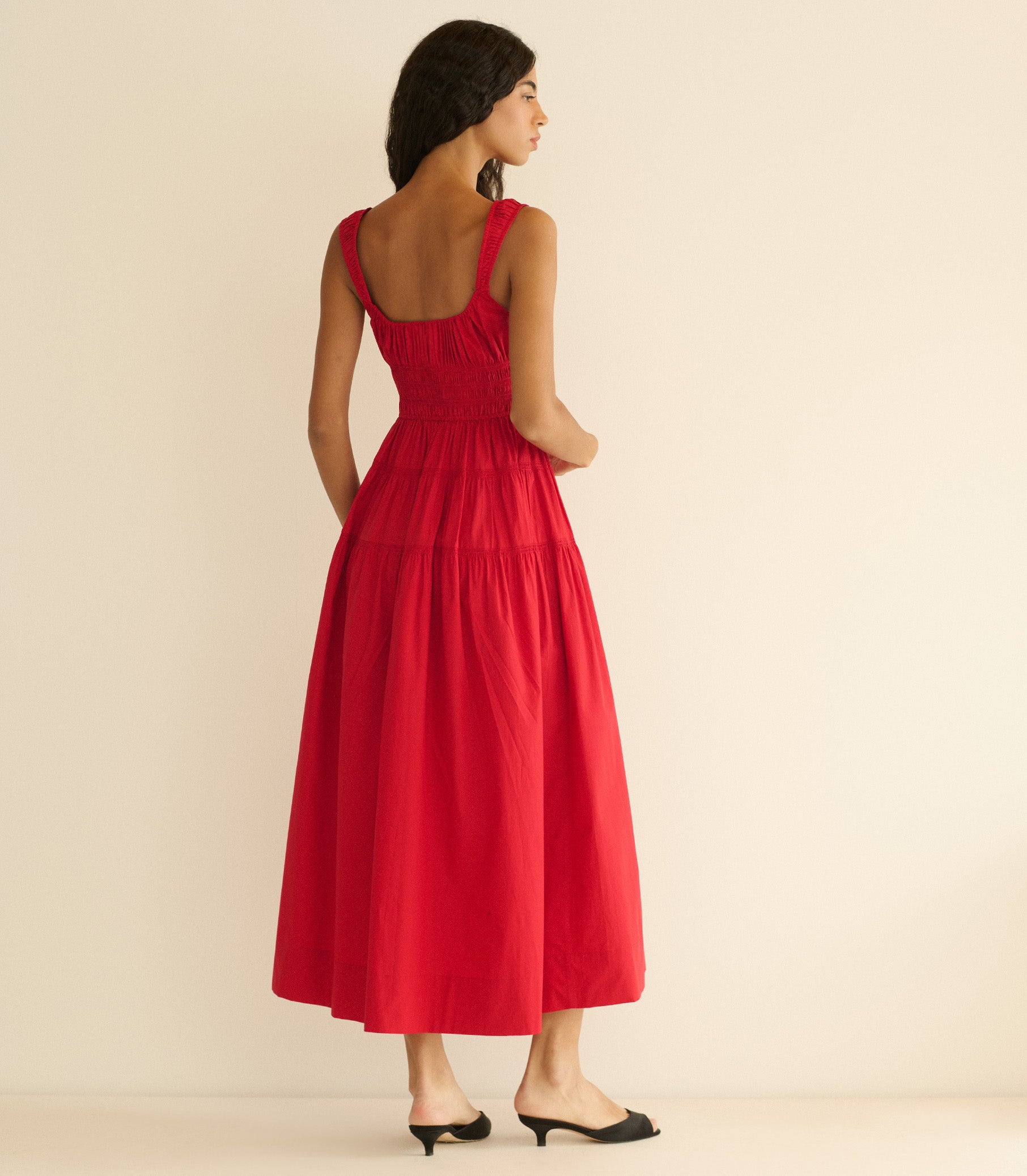CLOVER DRESS -- DEEP TOMATO view 5
