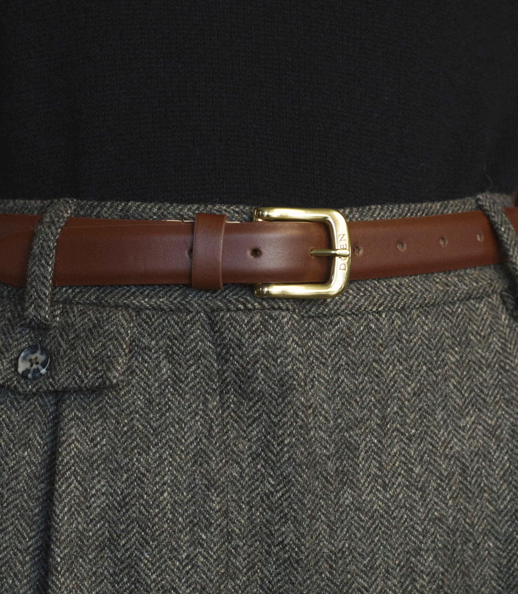 COLT BELT -- MARRONE BOX CALF view 2
