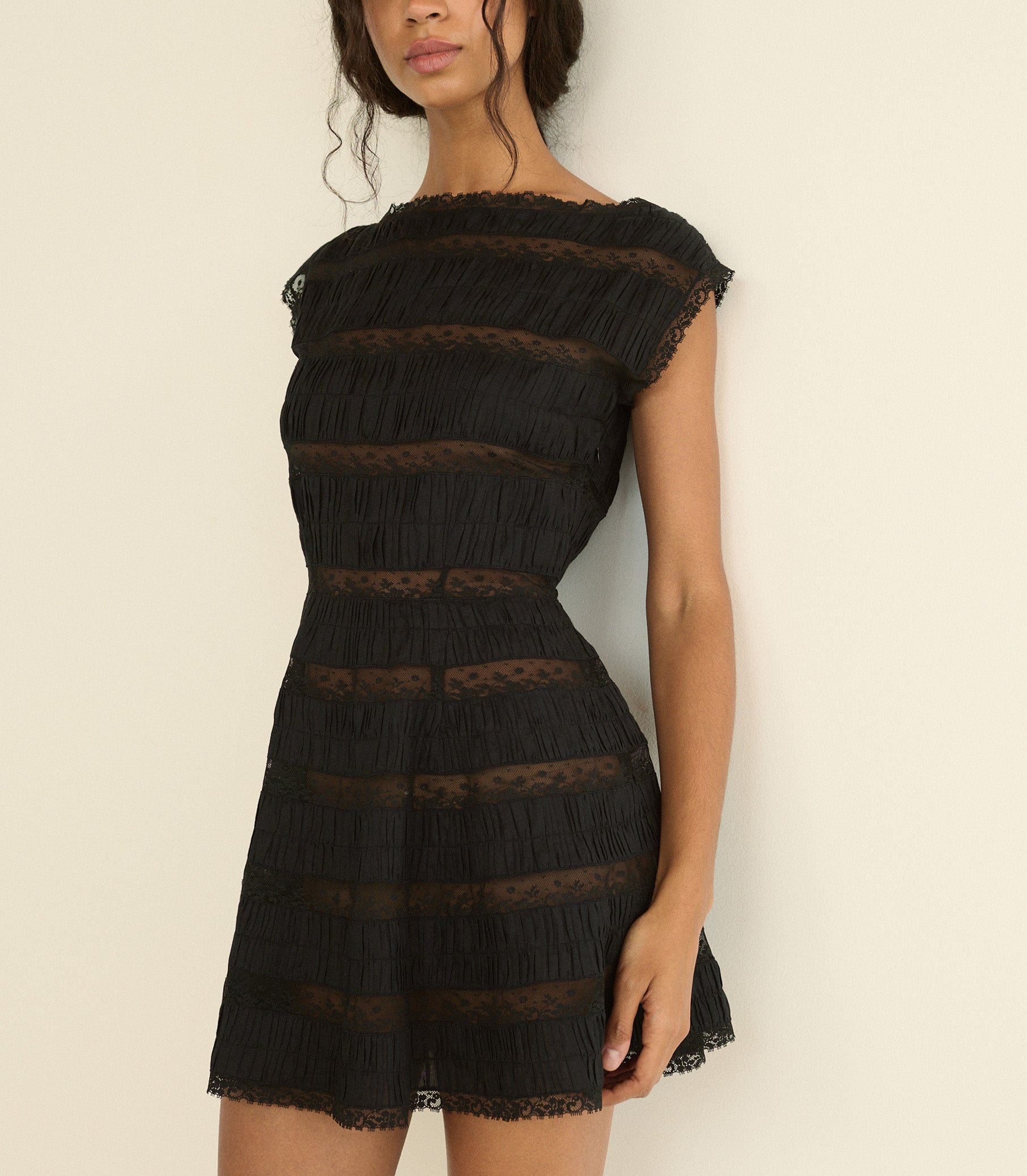 CORNELLA DRESS -- BLACK view 5
