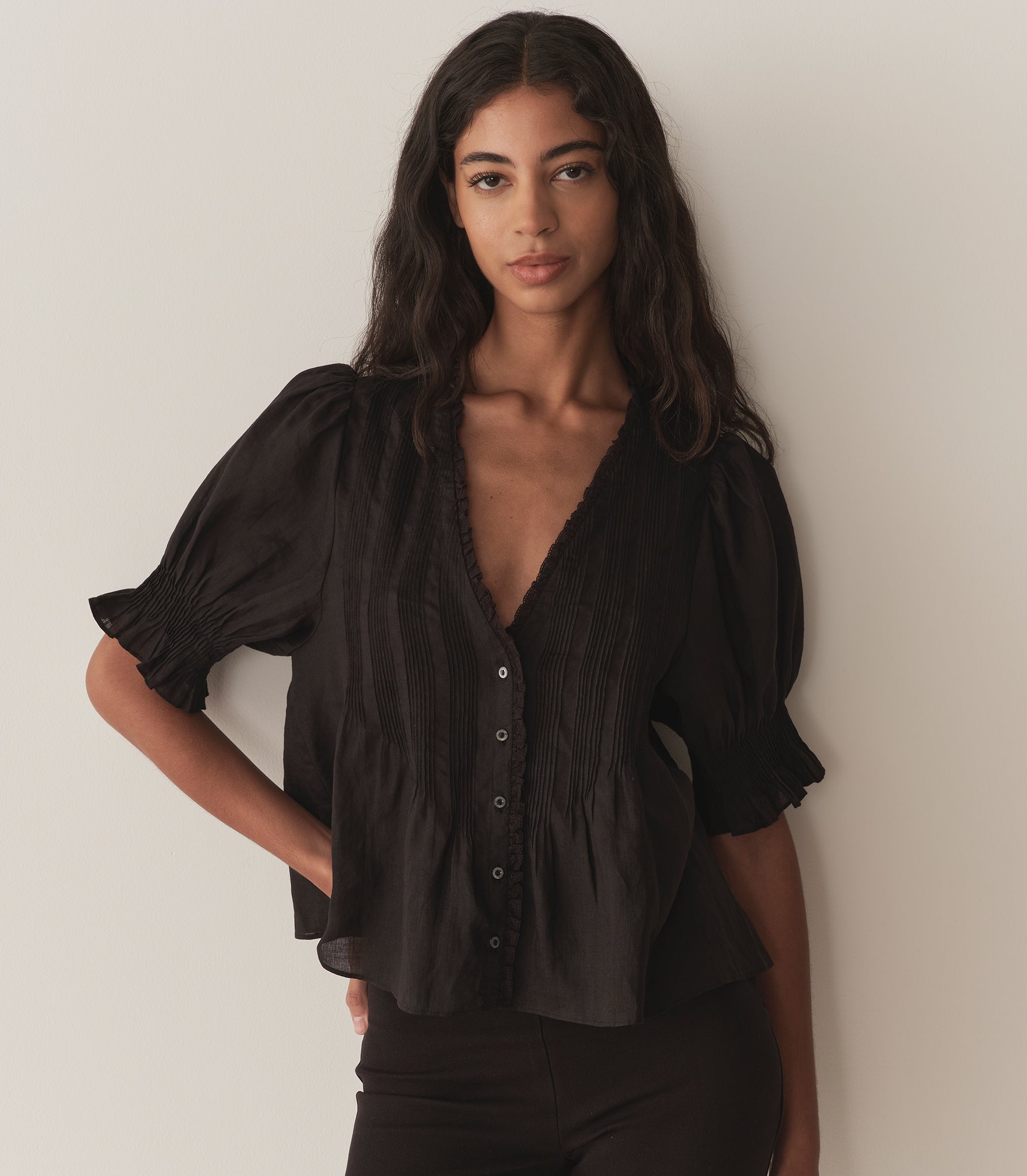 HMD -- KARLIE TOP -- BLACK view 1
