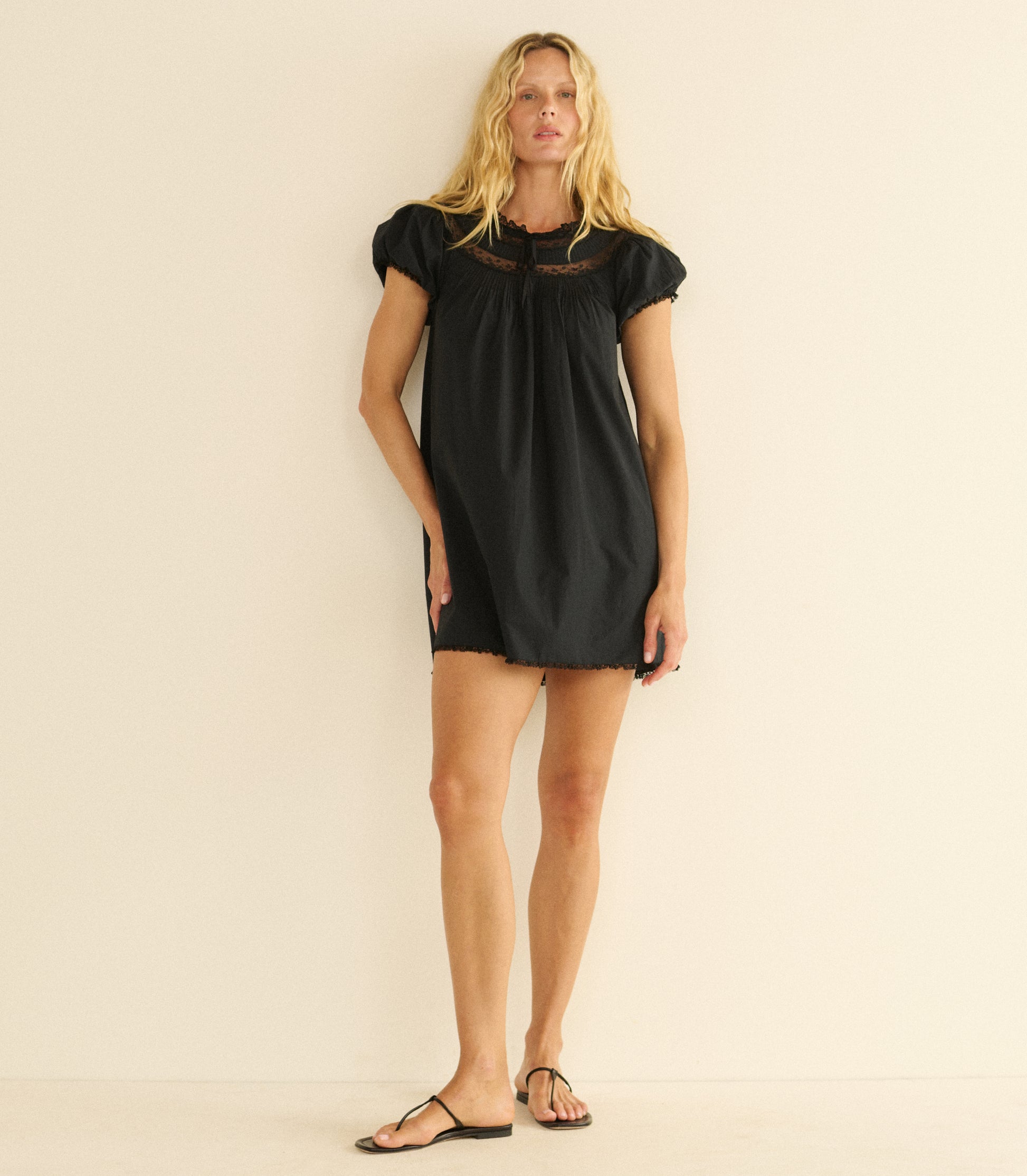 DAPHNE DRESS -- BLACK view 2
