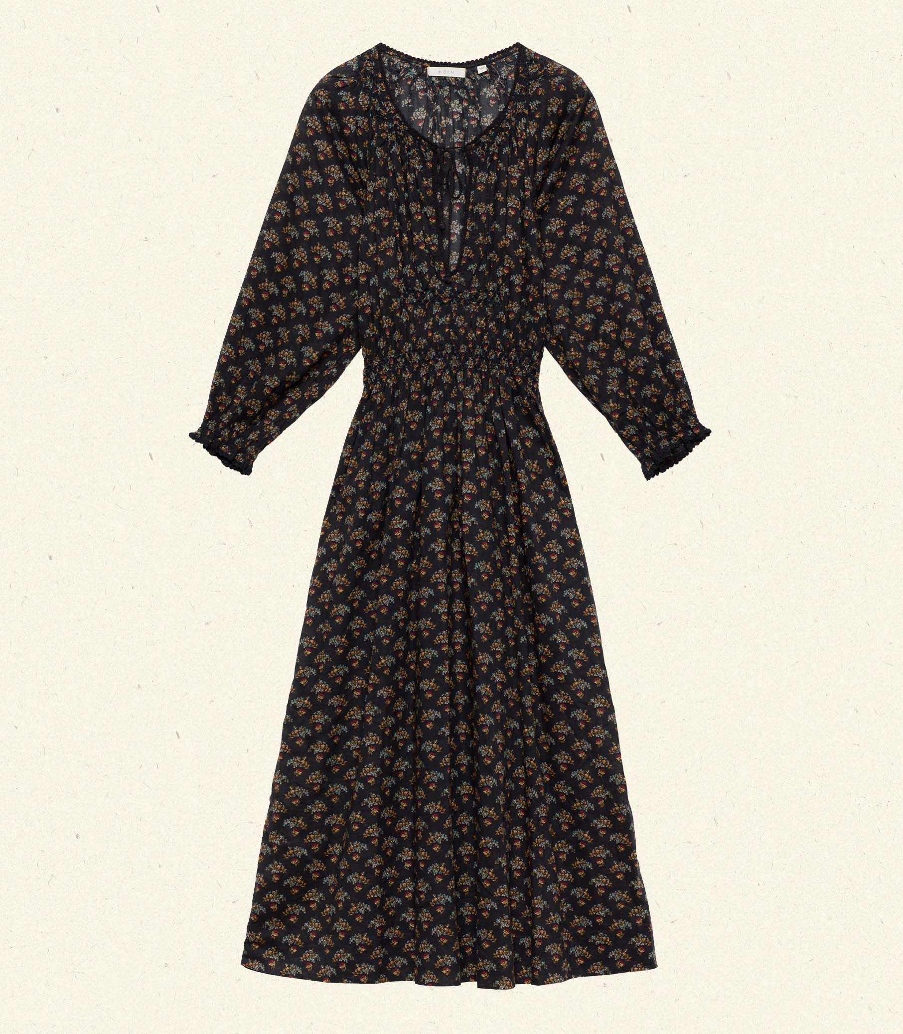 DELFINA DRESS -- DELPHINIUM FLORAL view 4
