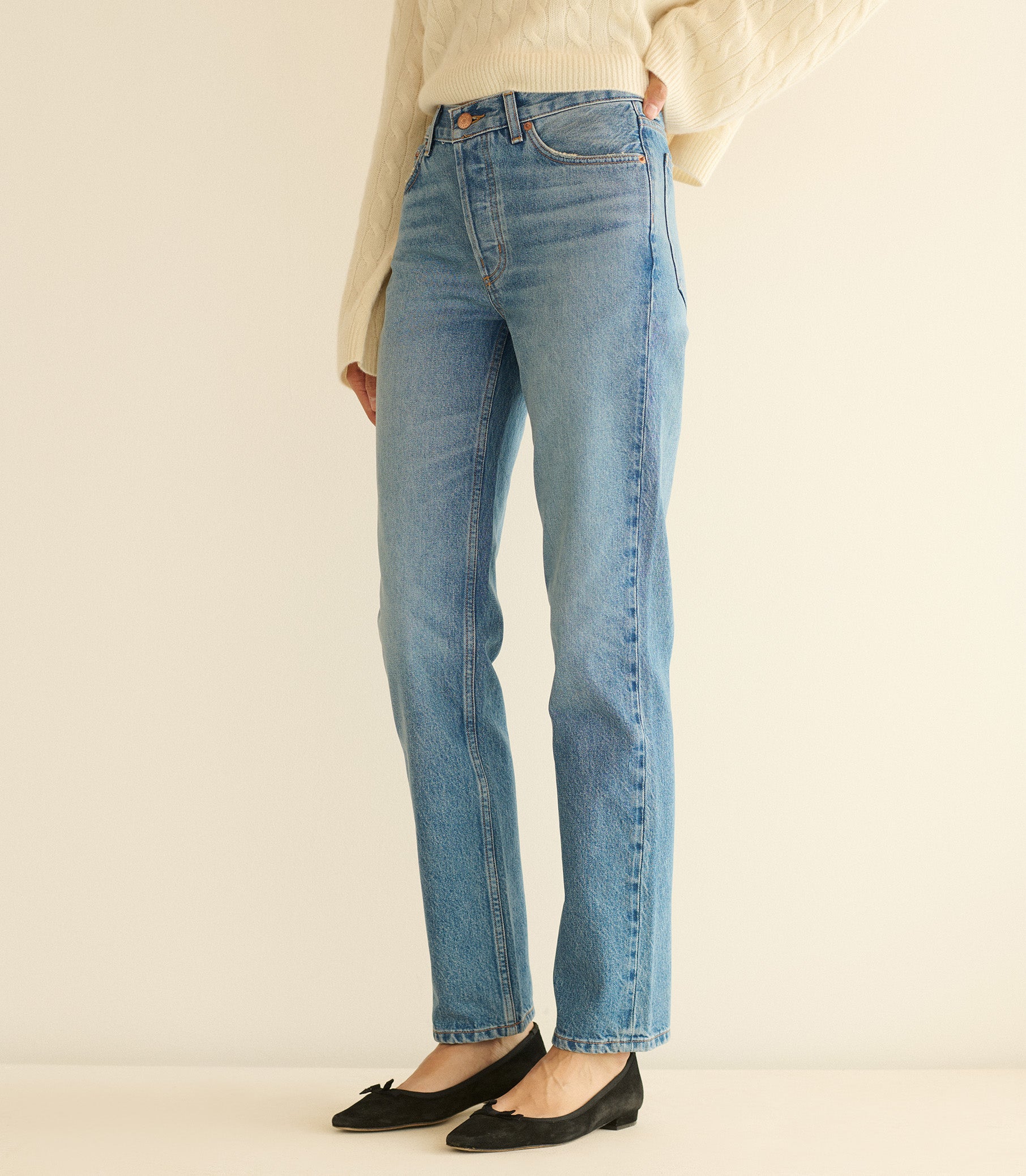 DIANA MID RISE JEAN -- MARVILLE WASH view 1
